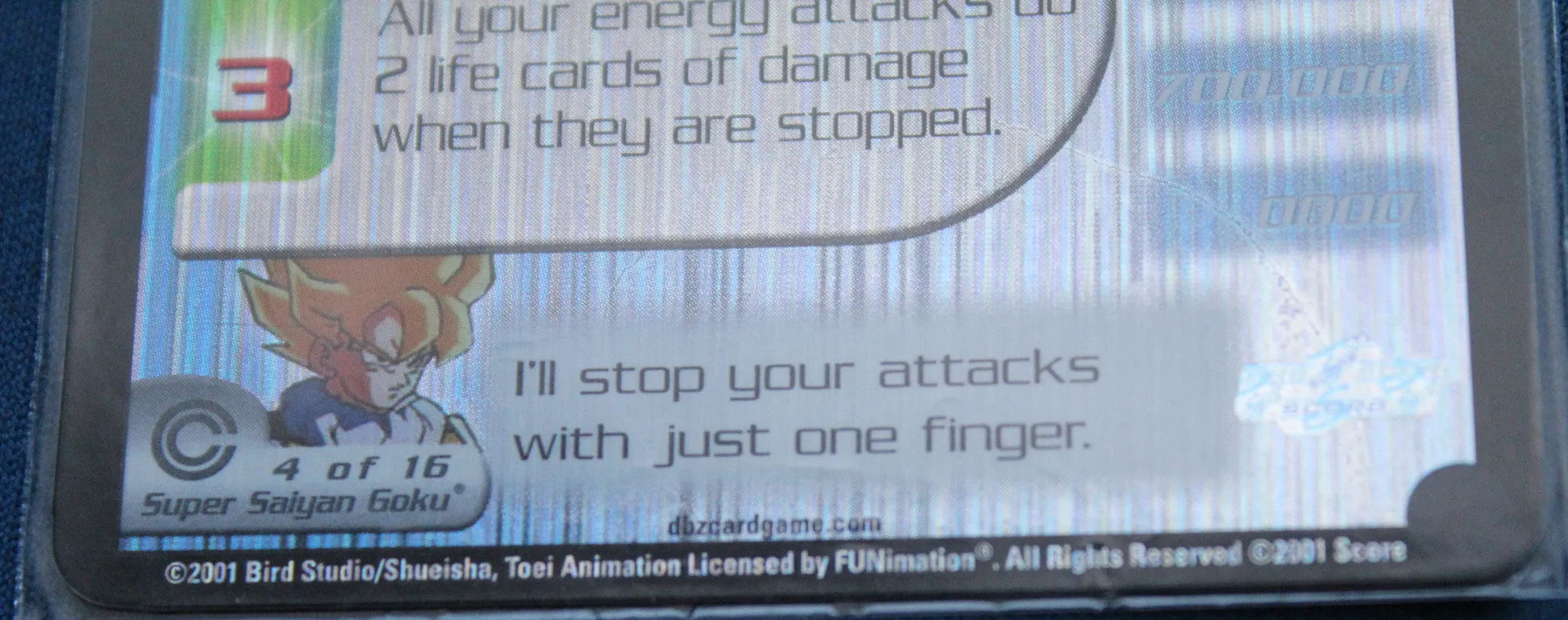 159 Goku, the Unbeatable Lv4 Misprinted Foiling
