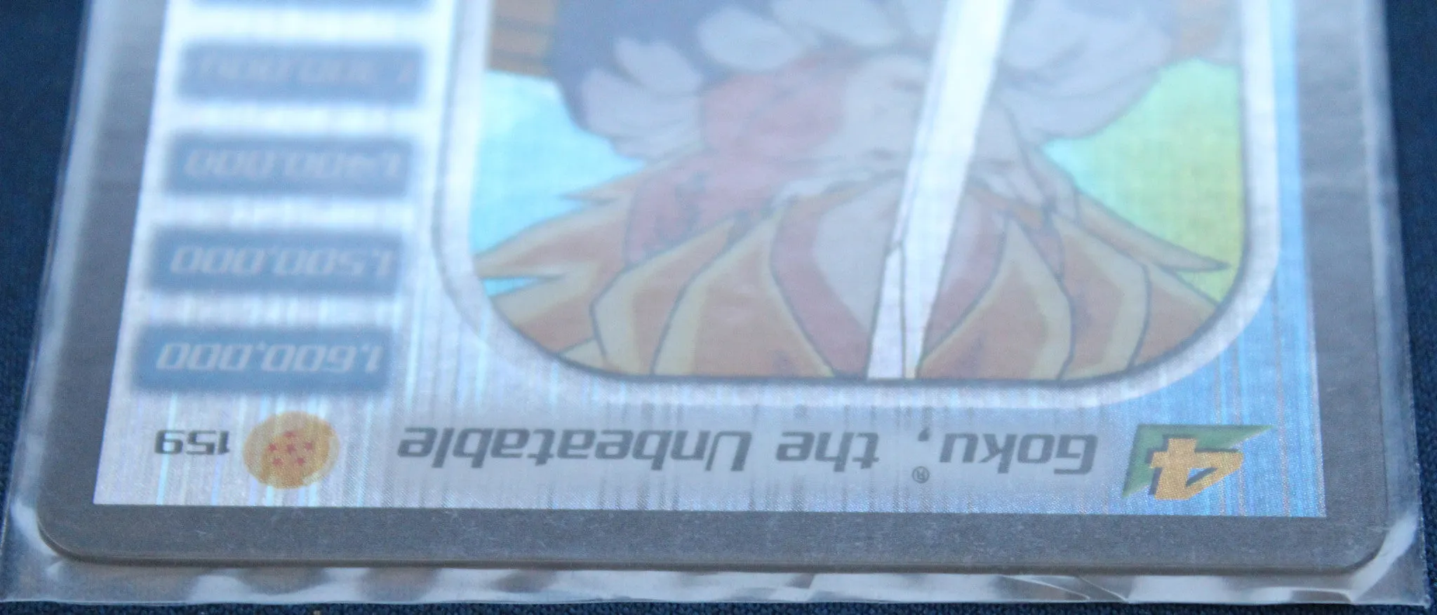 159 Goku, the Unbeatable Lv4 Misprinted Foiling