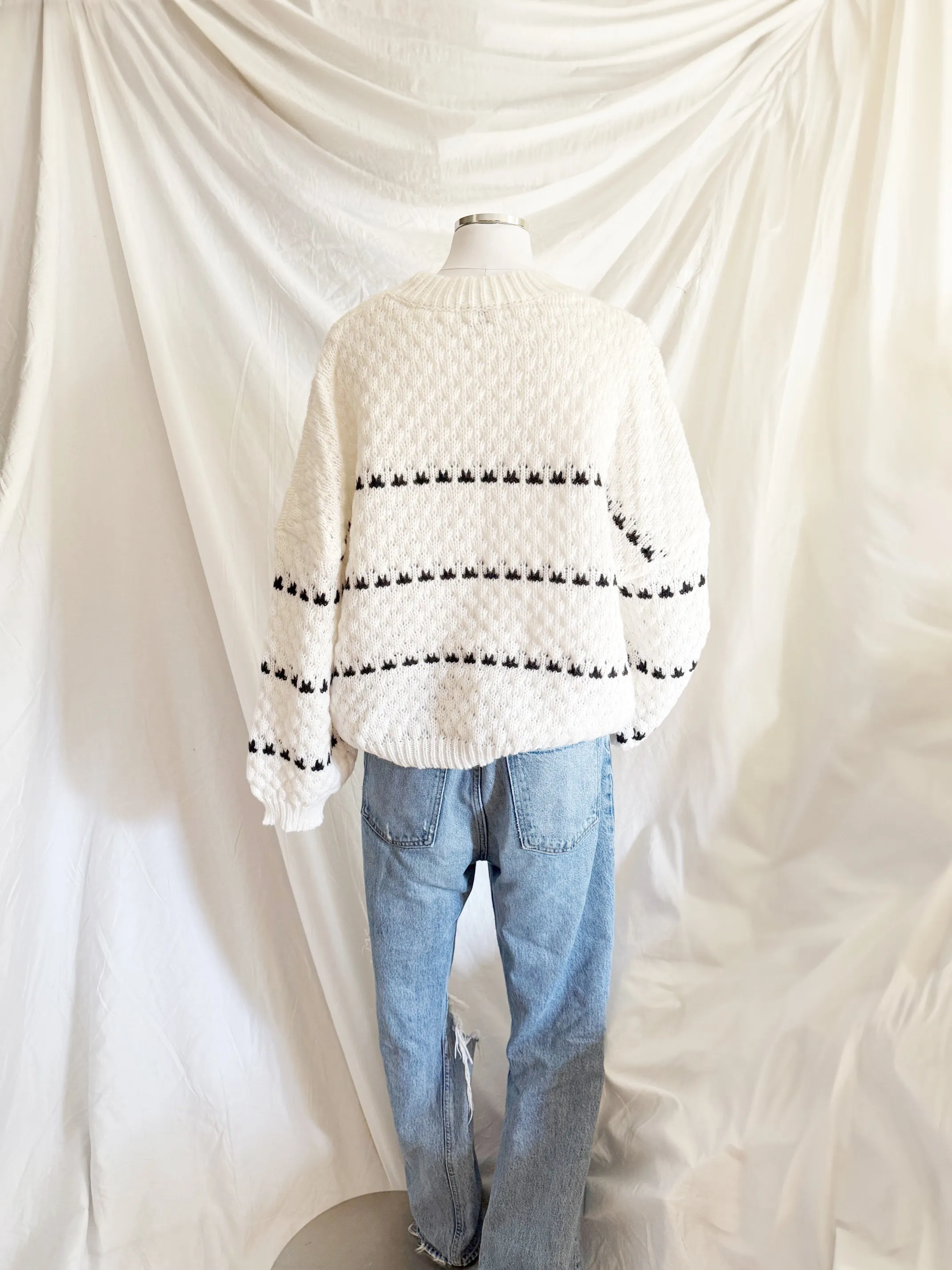 Abby Chunky Oversized Crew Sweater