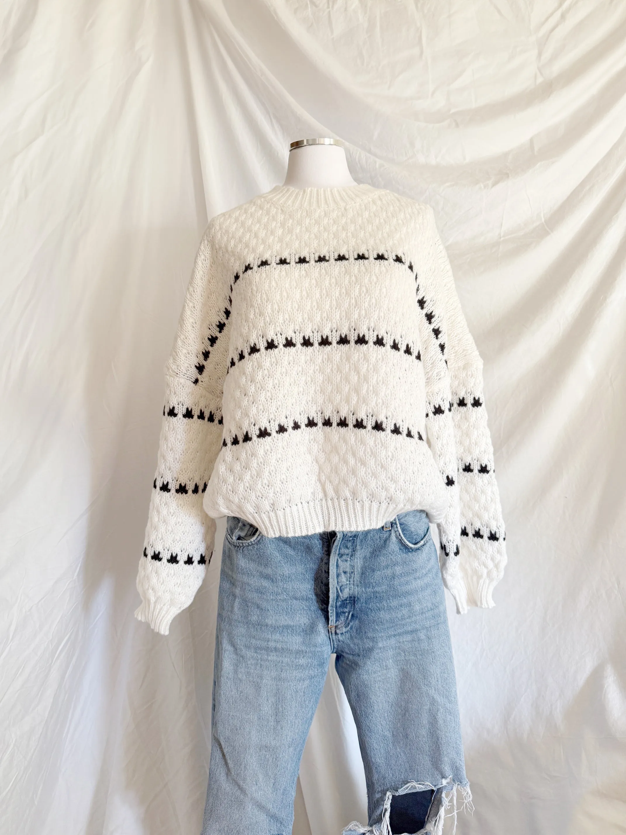 Abby Chunky Oversized Crew Sweater