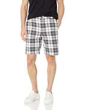 Amazon Essentials Men's Classic-Fit 9" Short, Grey Plaid, 40