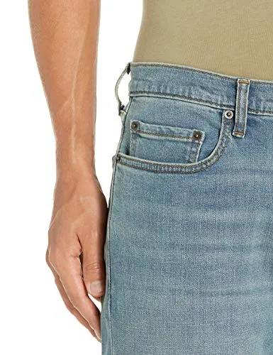 Amazon Essentials Men's Straight-Fit Stretch Bootcut Jean, Light Vintage, 34W x 32L