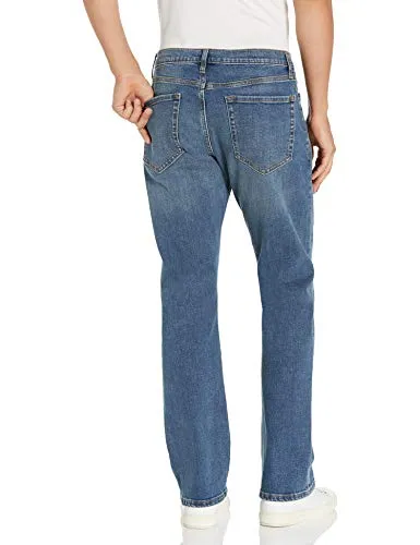 Amazon Essentials Men's Straight-Fit Stretch Bootcut Jean, Medium Vintage, 36W x 32L