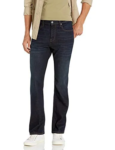 Amazon Essentials Men's Straight-Fit Stretch Bootcut Jean, Rinsed Vintage, 38W x 30L