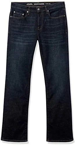 Amazon Essentials Men's Straight-Fit Stretch Bootcut Jean, Rinsed Vintage, 38W x 30L