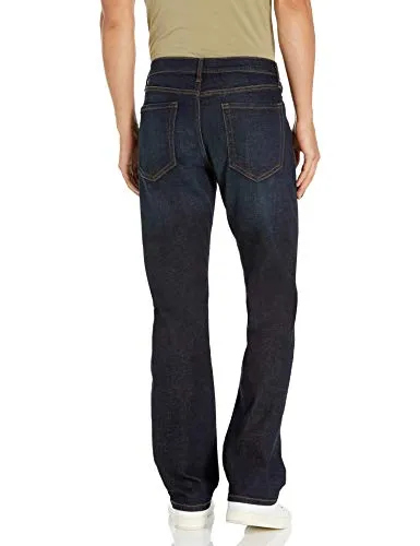 Amazon Essentials Men's Straight-Fit Stretch Bootcut Jean, Rinsed Vintage, 38W x 30L
