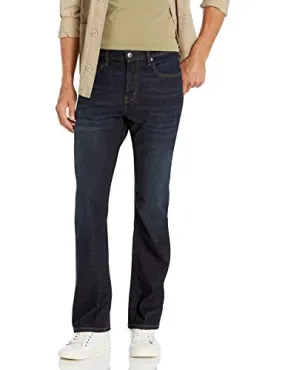 Amazon Essentials Men's Straight-Fit Stretch Bootcut Jean, Rinsed Vintage, 38W x 30L