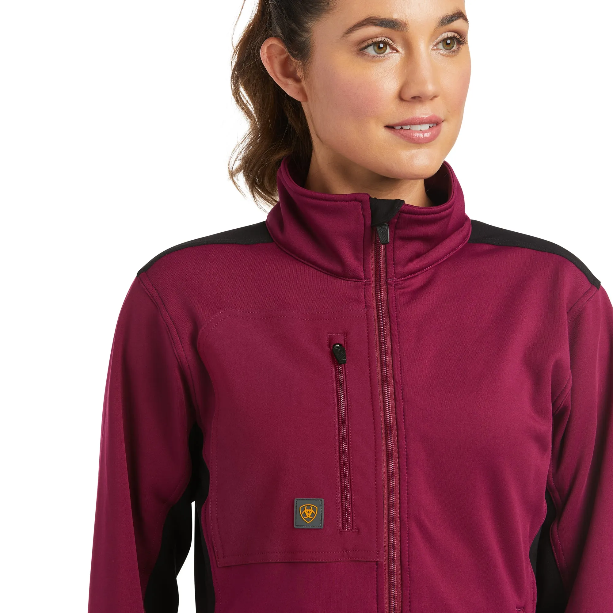 Ariat® Ladies Rebar Dri-Tek DuraStretch™ Purple Fleece Jacket 10037601