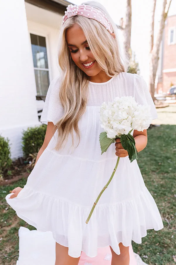 Aruba Kisses Shift Dress In White