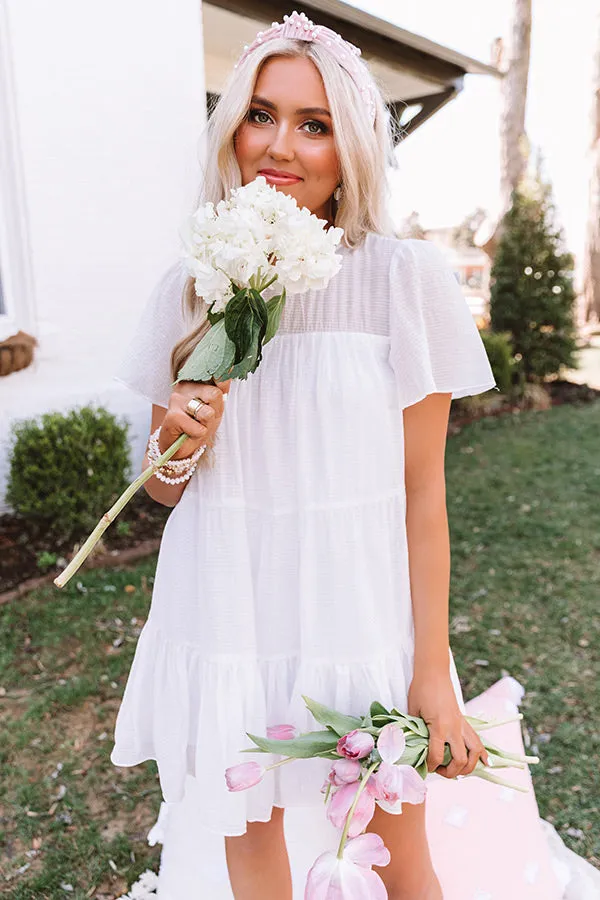 Aruba Kisses Shift Dress In White