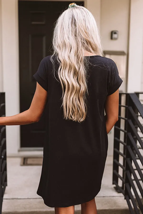 Back To Basics T-Shirt Dress In Black