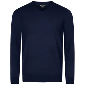 Baumwollpullover V-Ausschnitt Herren