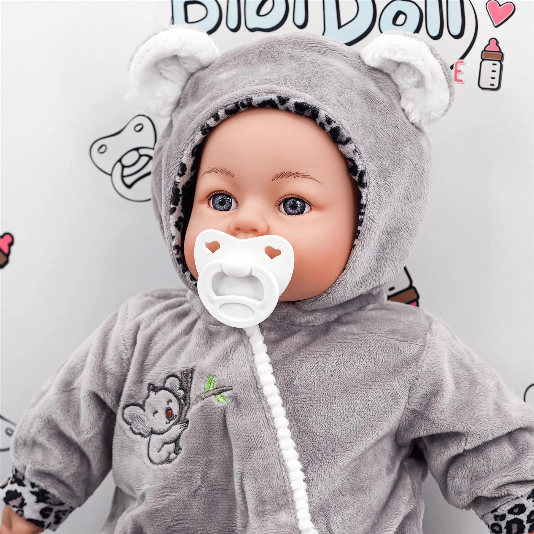 BiBi Outfits - Set of Two Doll Clothes (Koala & Stripy) (45 cm / 18")