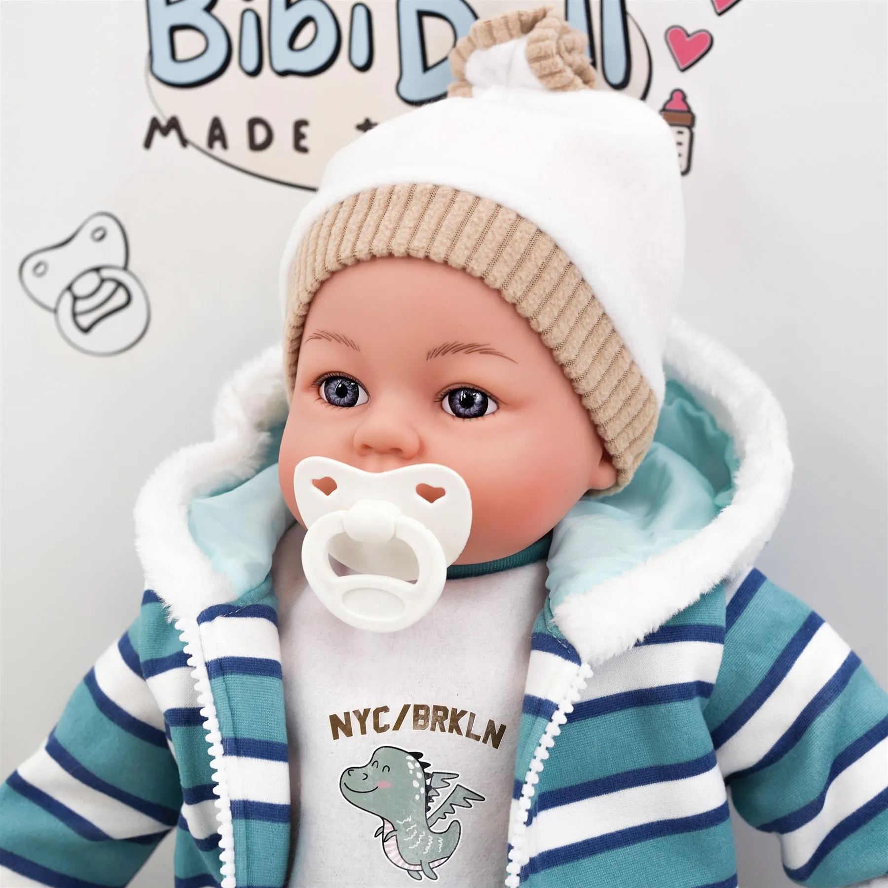 BiBi Outfits - Set of Two Doll Clothes (Koala & Stripy) (45 cm / 18")