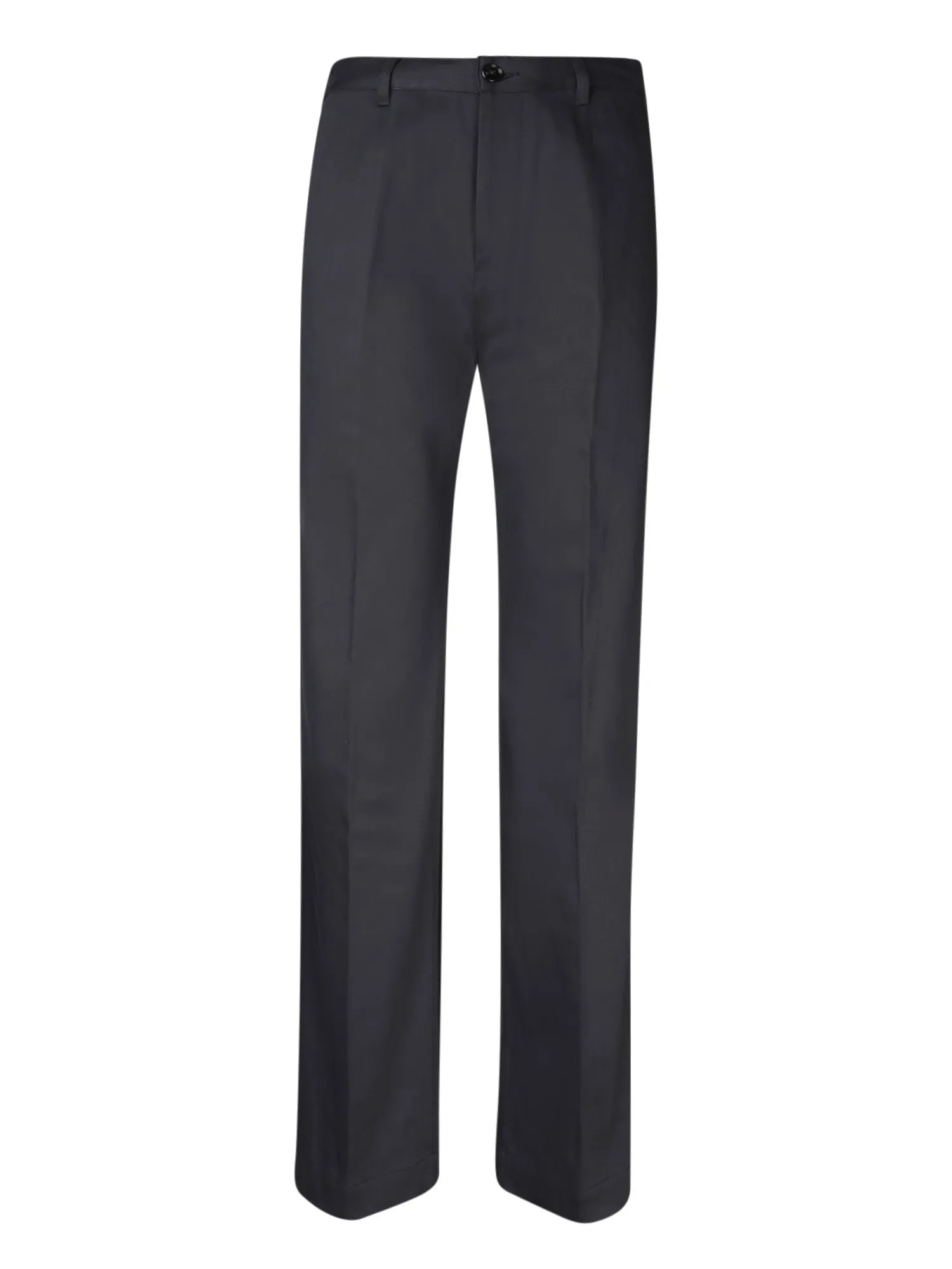 Blue Straight Chino Pants