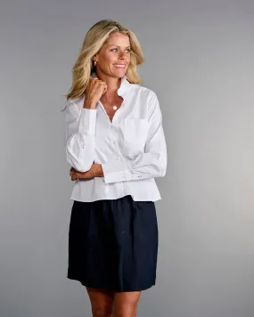 Claridge   King - The Crop in Crisp White: M