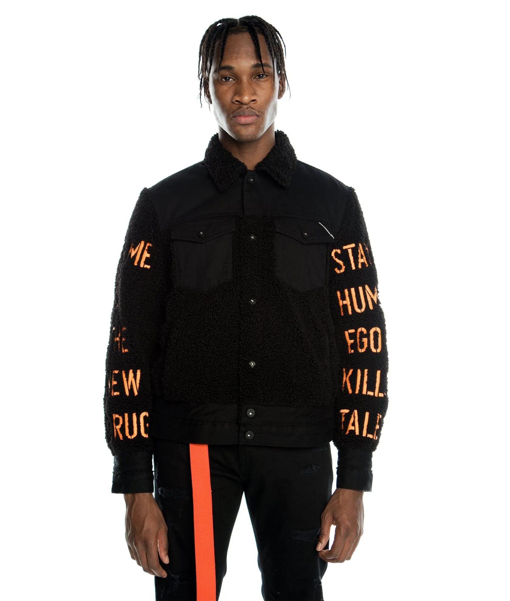 Cult of Individuality-Type II Denim Jacket In Sherp-Black-620B10-TT09I
