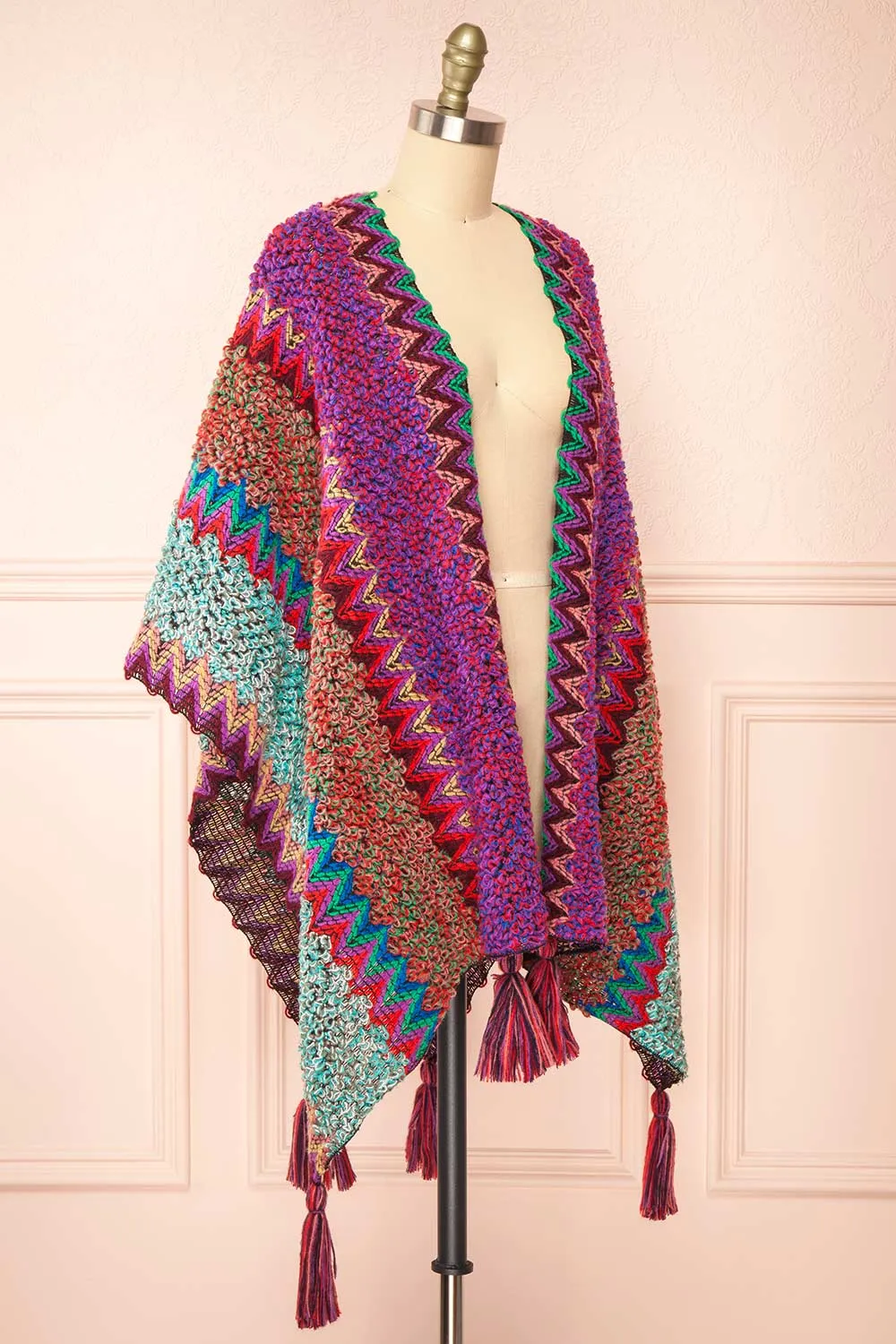 Eota | Multicoloured Poncho w/ Patterns