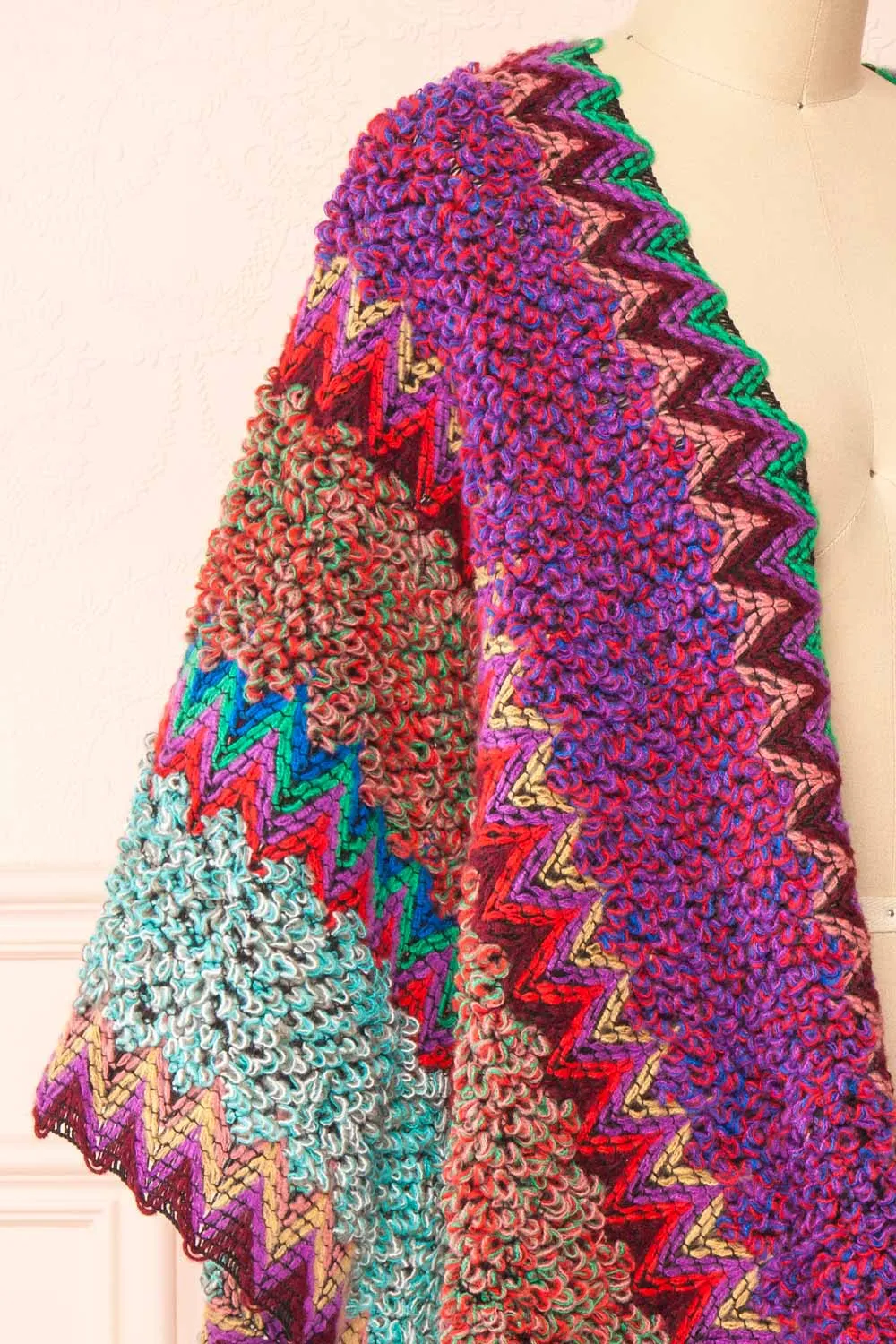 Eota | Multicoloured Poncho w/ Patterns