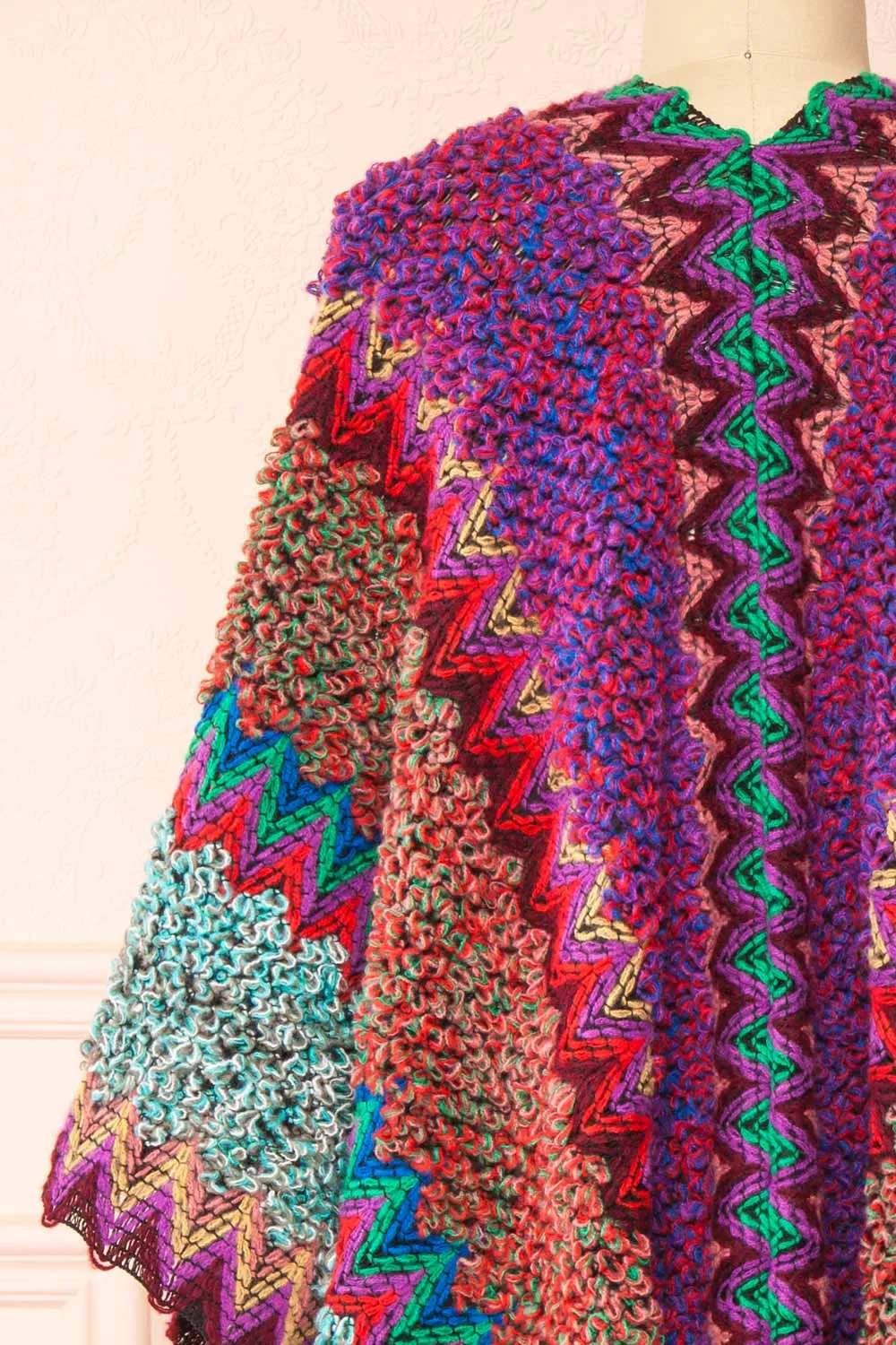 Eota | Multicoloured Poncho w/ Patterns