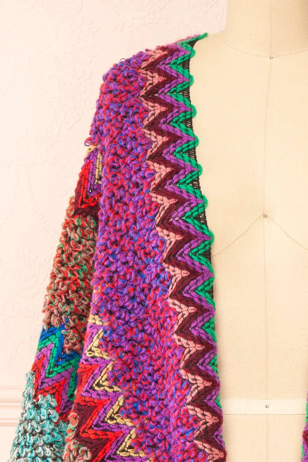 Eota | Multicoloured Poncho w/ Patterns