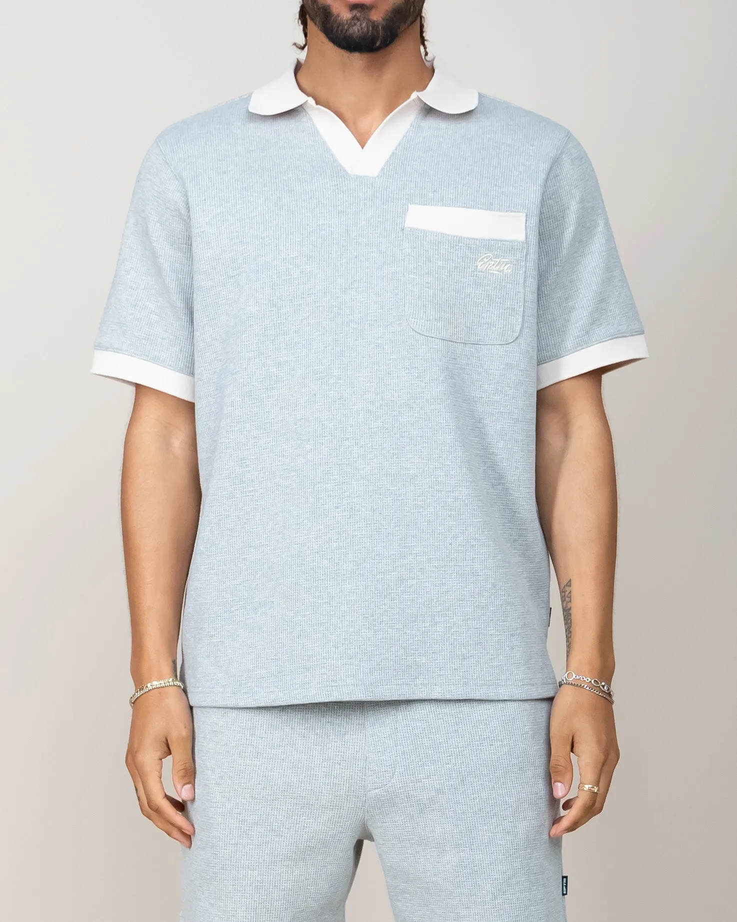 EPTM VALLEY POLO-HEATHER GREY