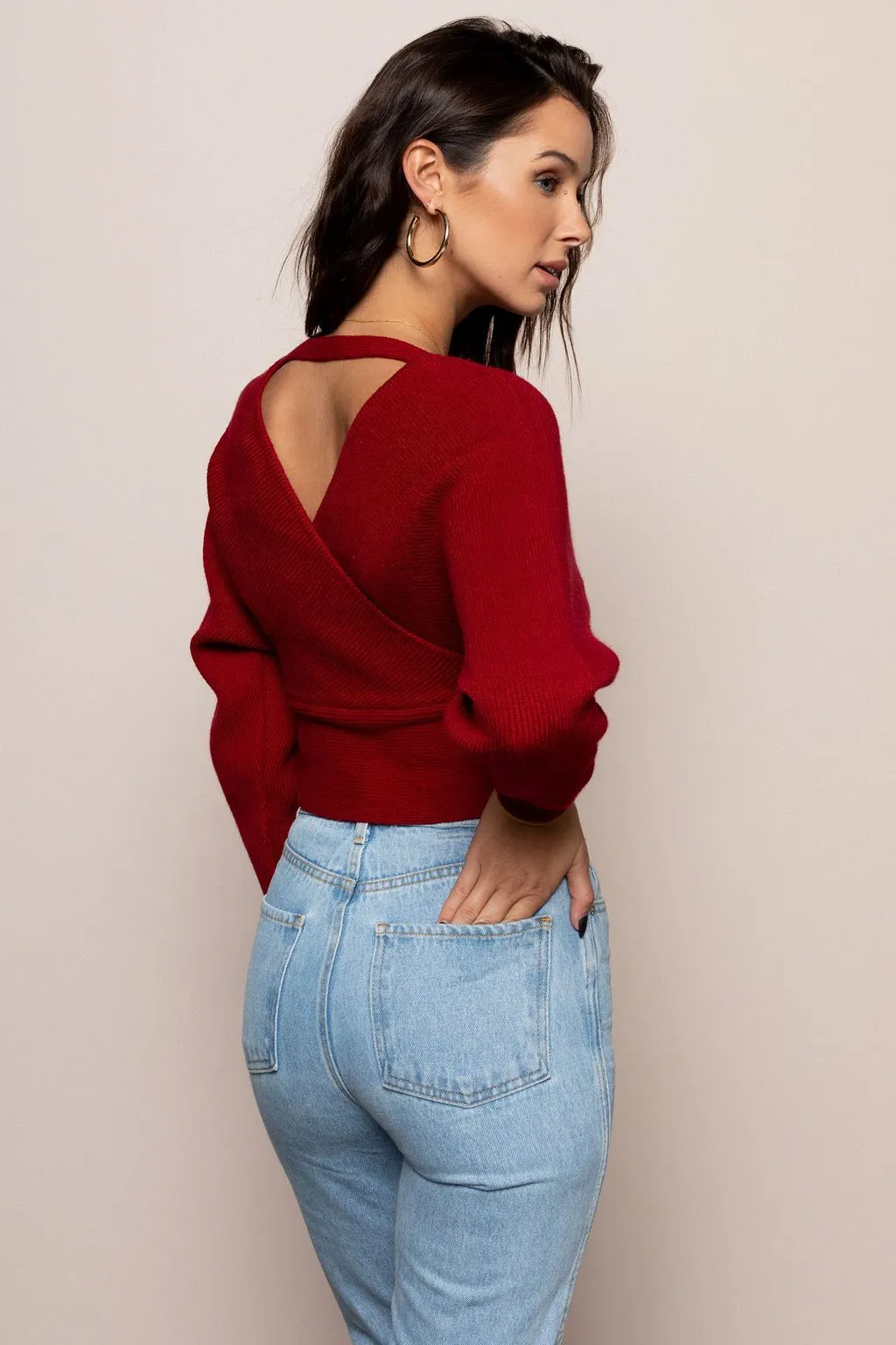 Eve Crop in Red