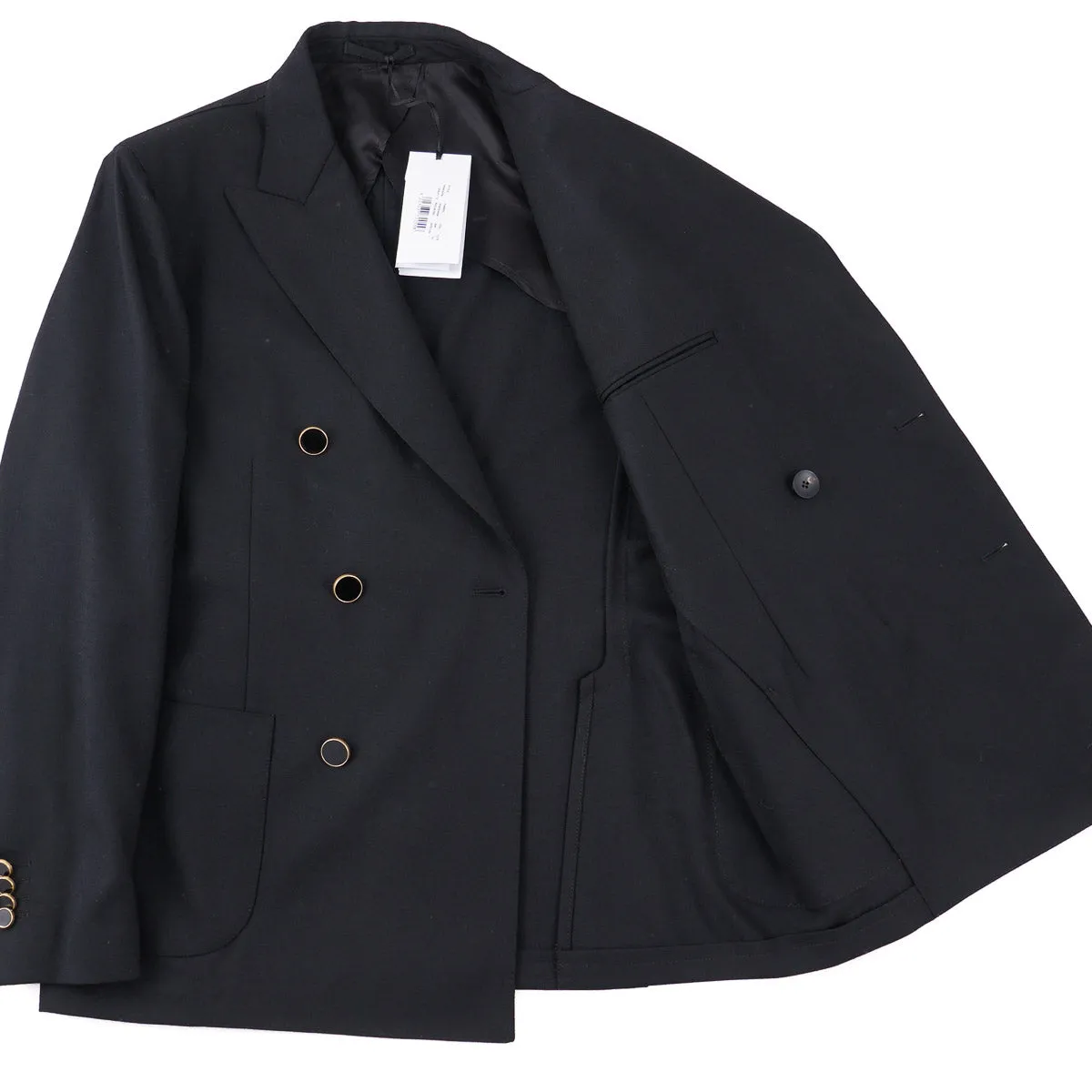 Lardini Double-Breasted Wool Blazer