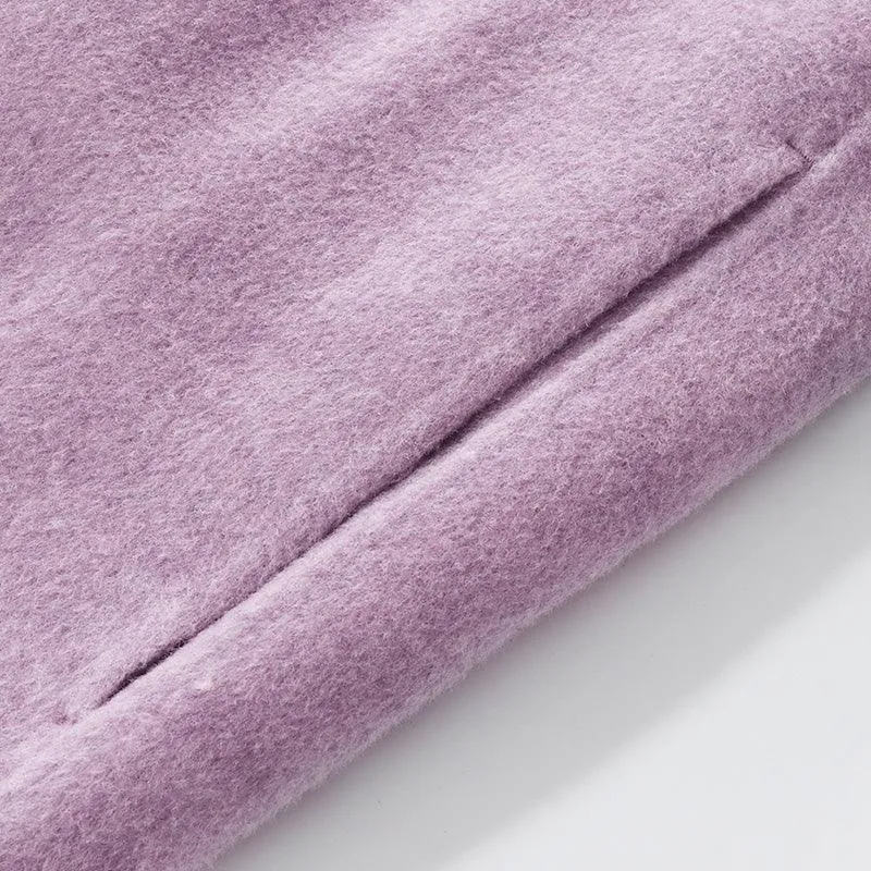 Lilac Purple Wool Double Face Coat
