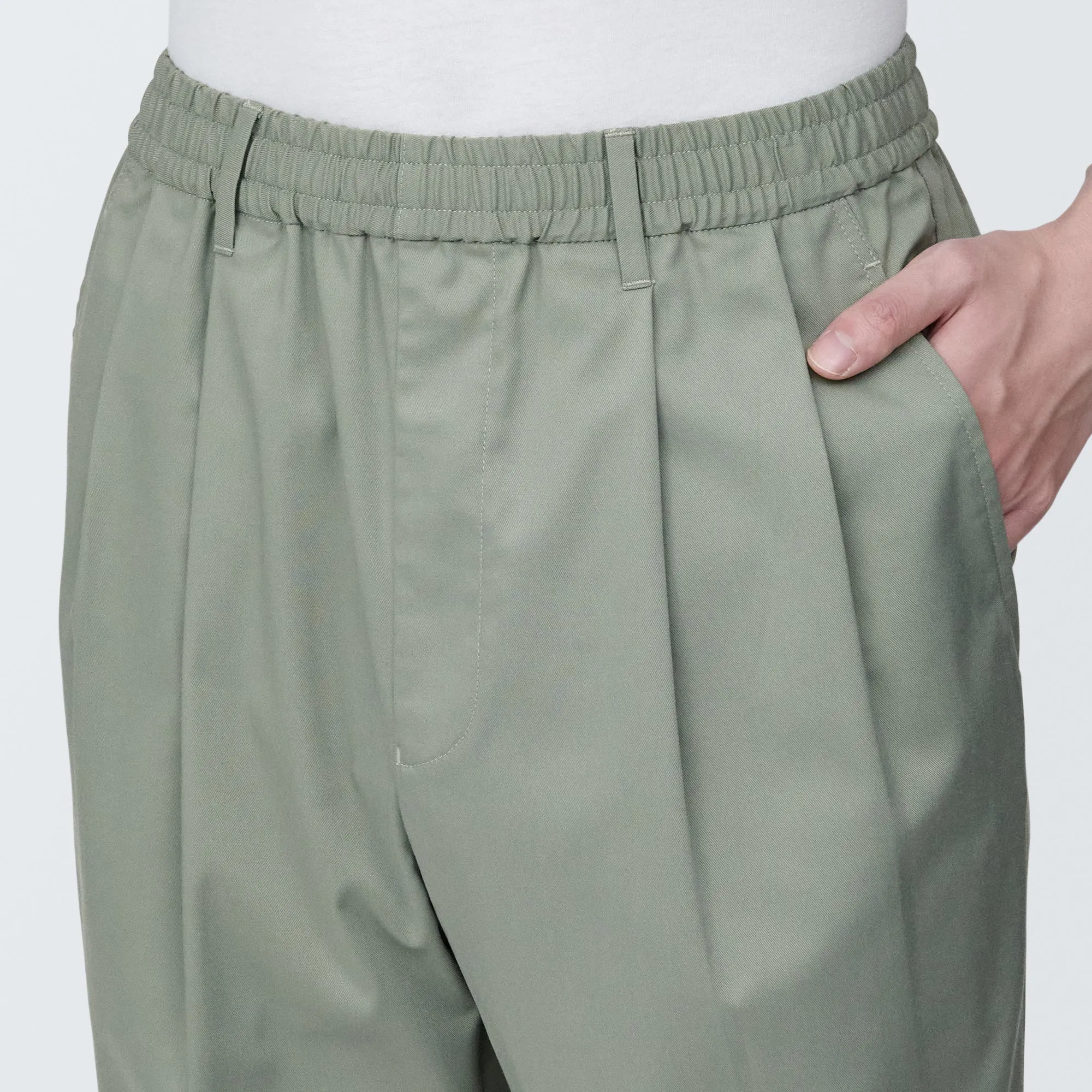 Men's Crease-Resistant Darted Wide Easy Pants