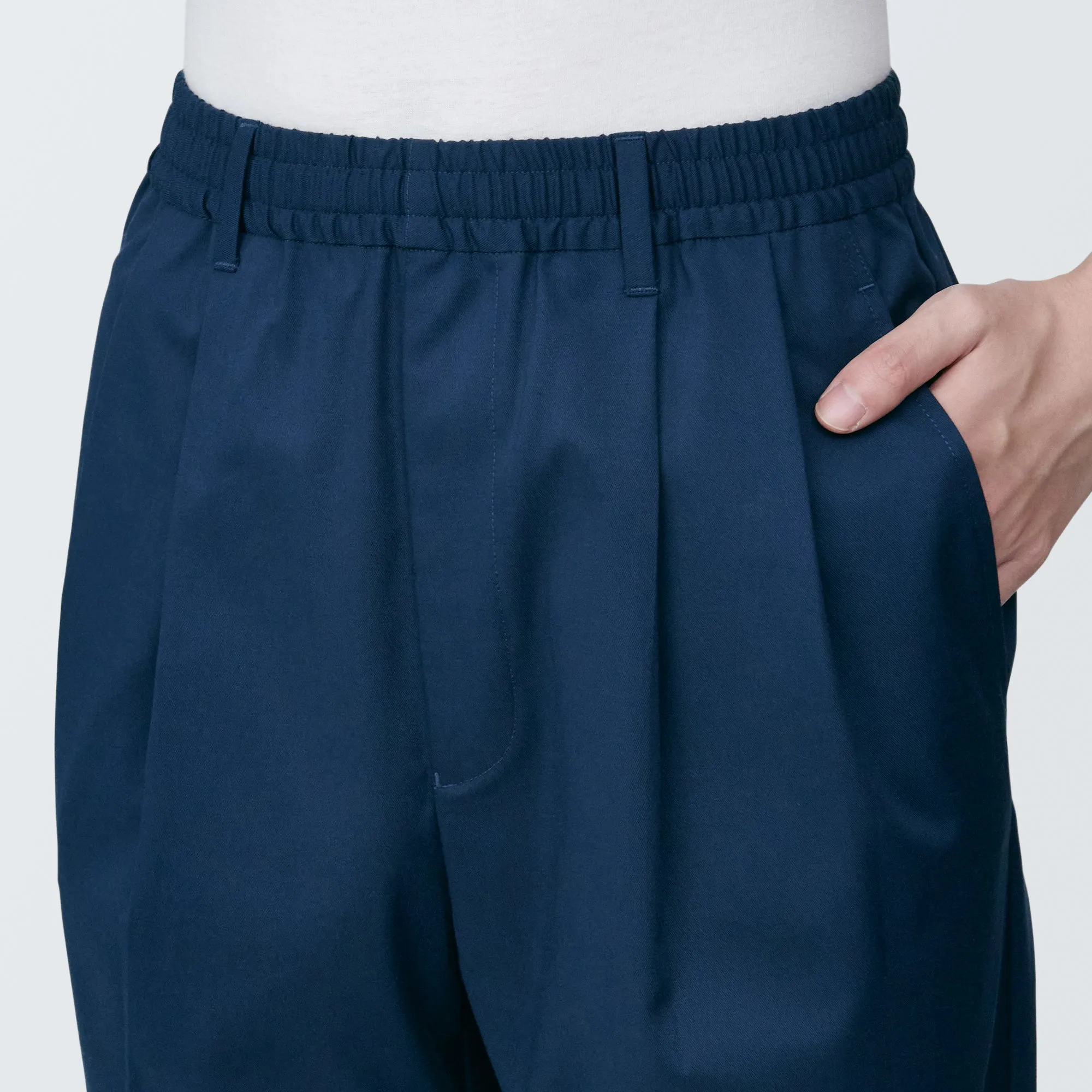 Men's Crease-Resistant Darted Wide Easy Pants