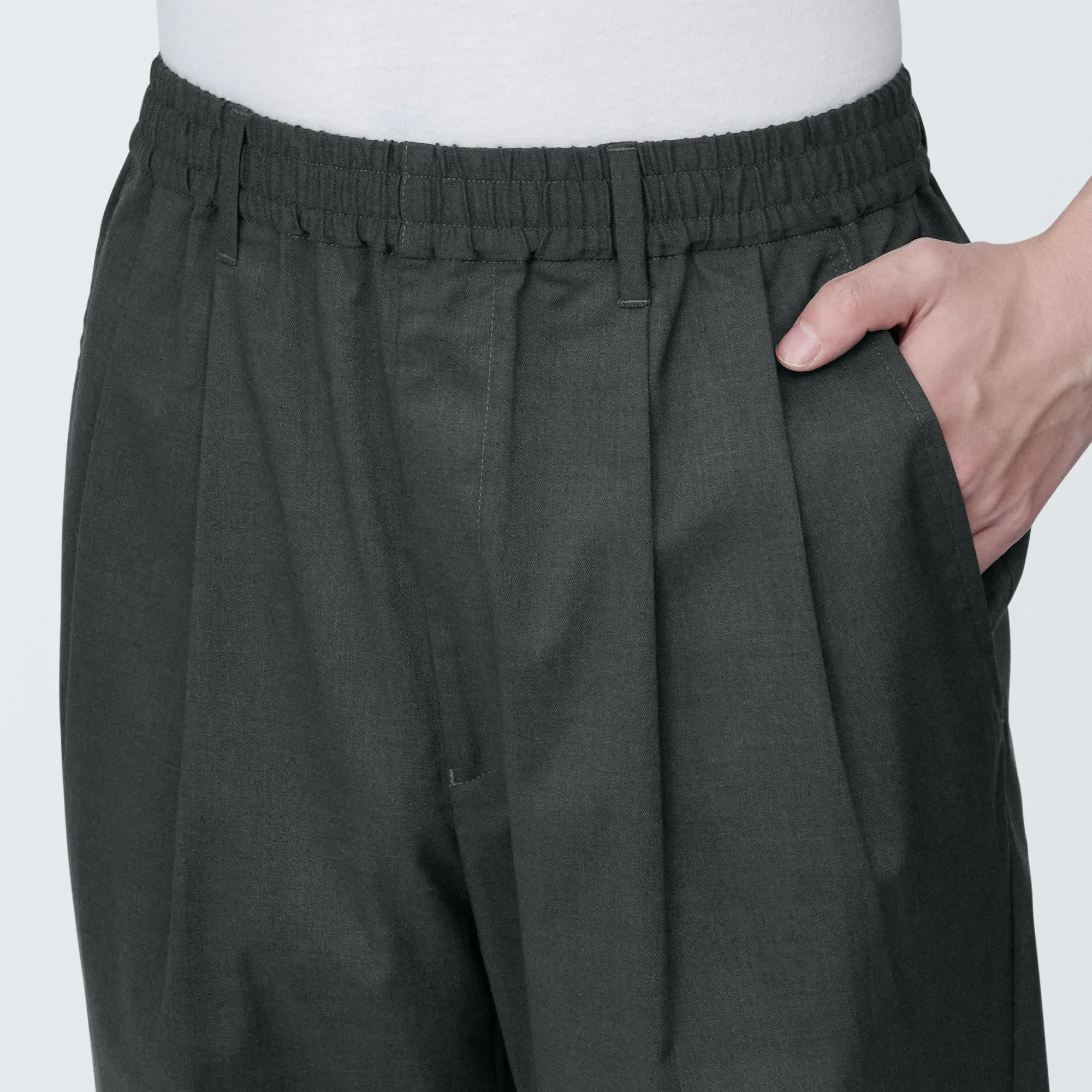 Men's Crease-Resistant Darted Wide Easy Pants