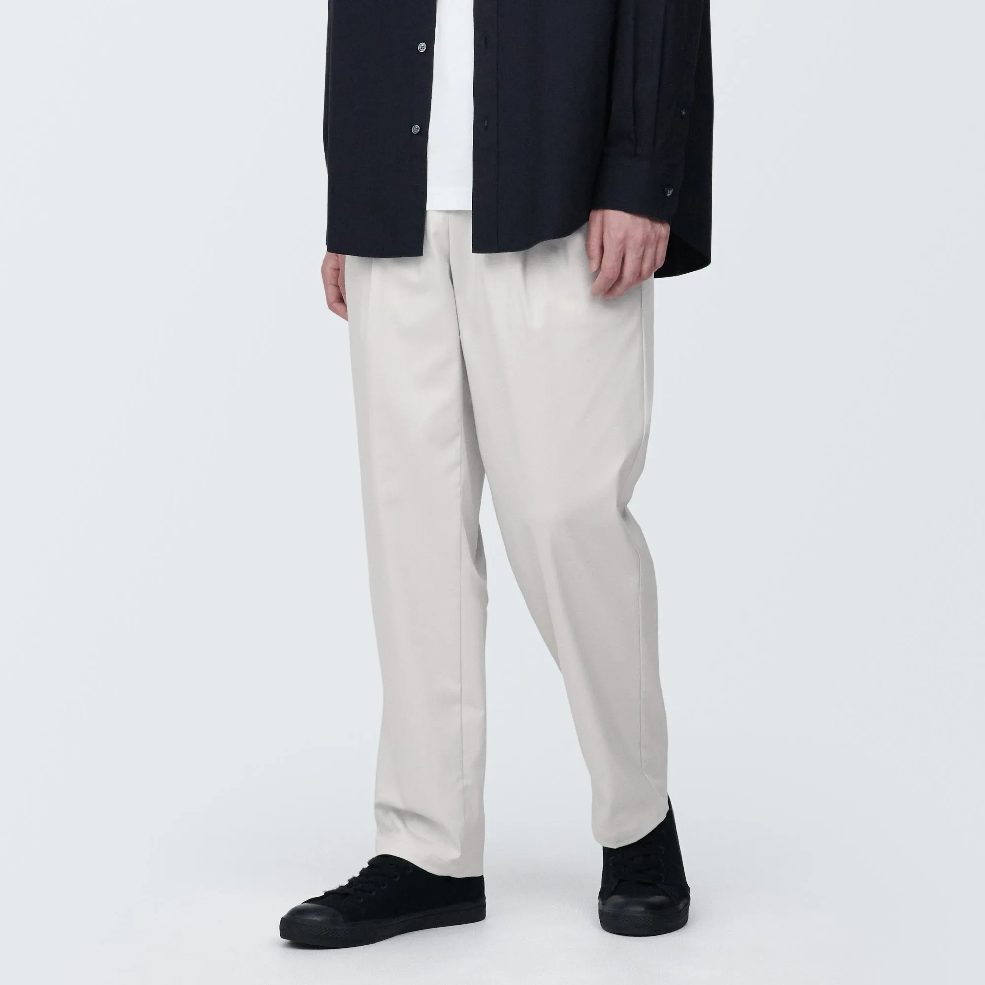 Men's Crease-Resistant Darted Wide Easy Pants