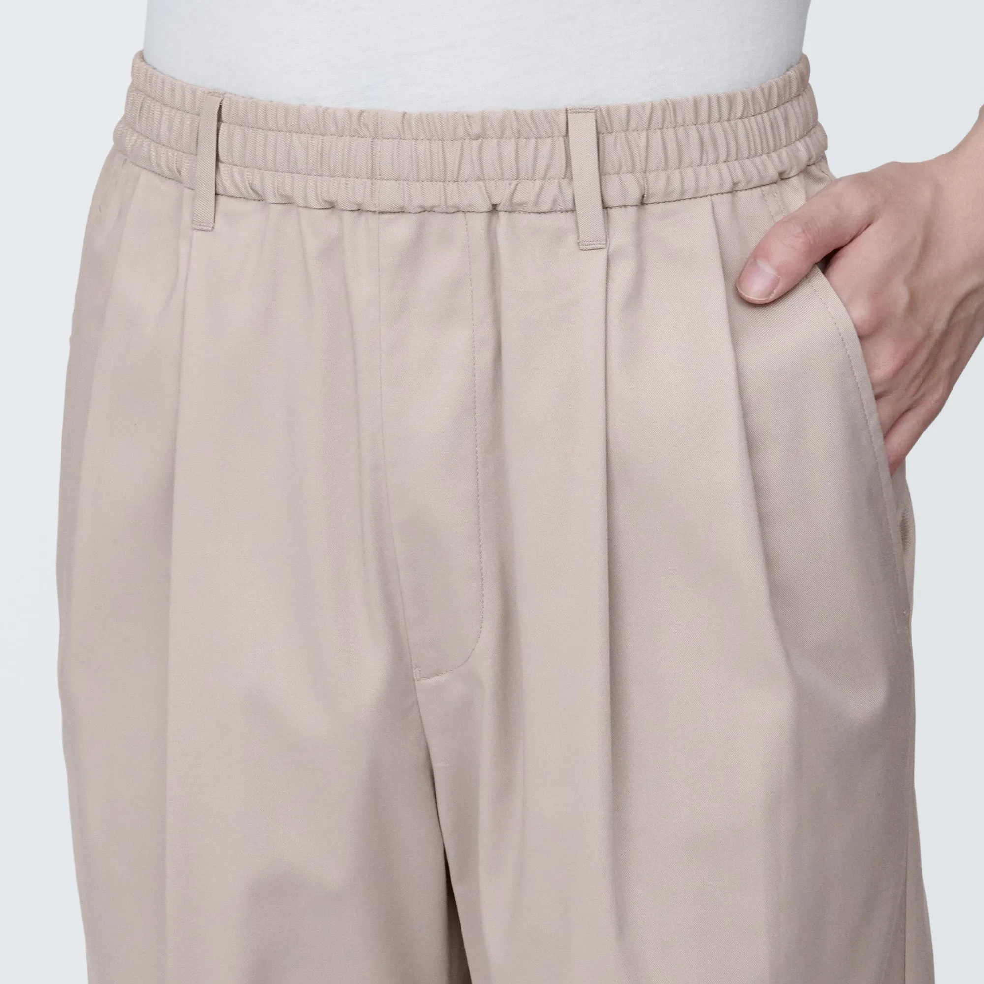 Men's Crease-Resistant Darted Wide Easy Pants