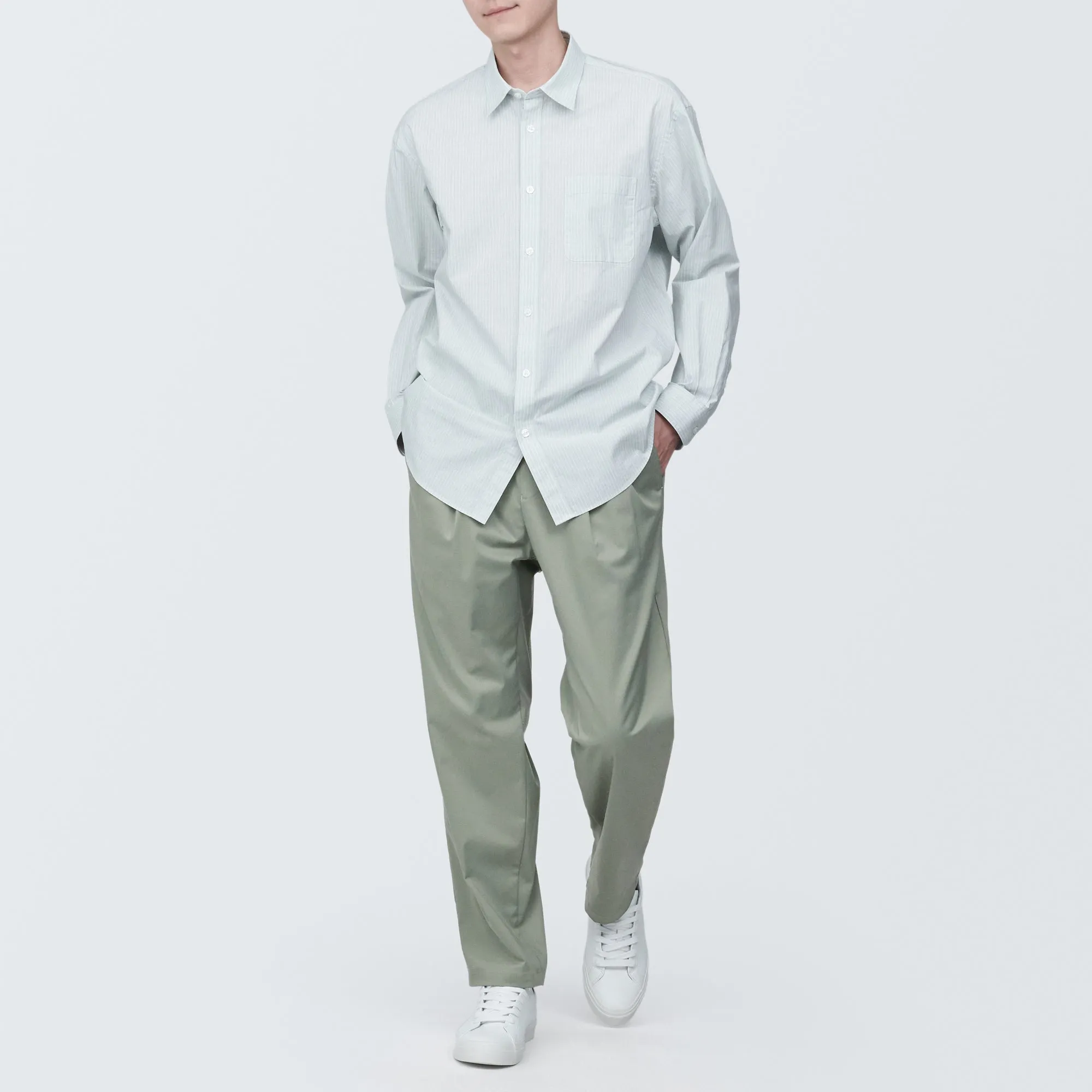 Men's Crease-Resistant Darted Wide Easy Pants