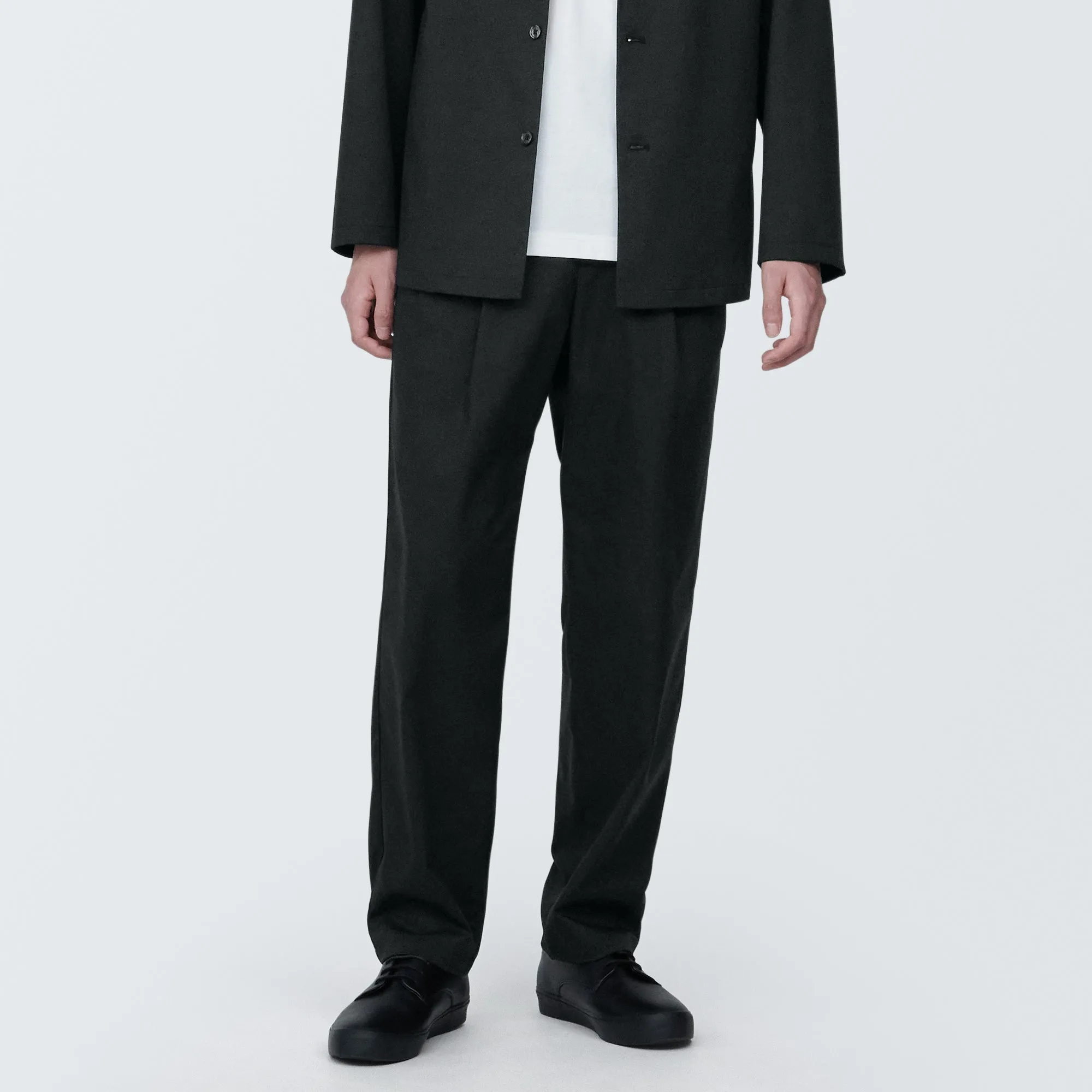 Men's Crease-Resistant Darted Wide Easy Pants