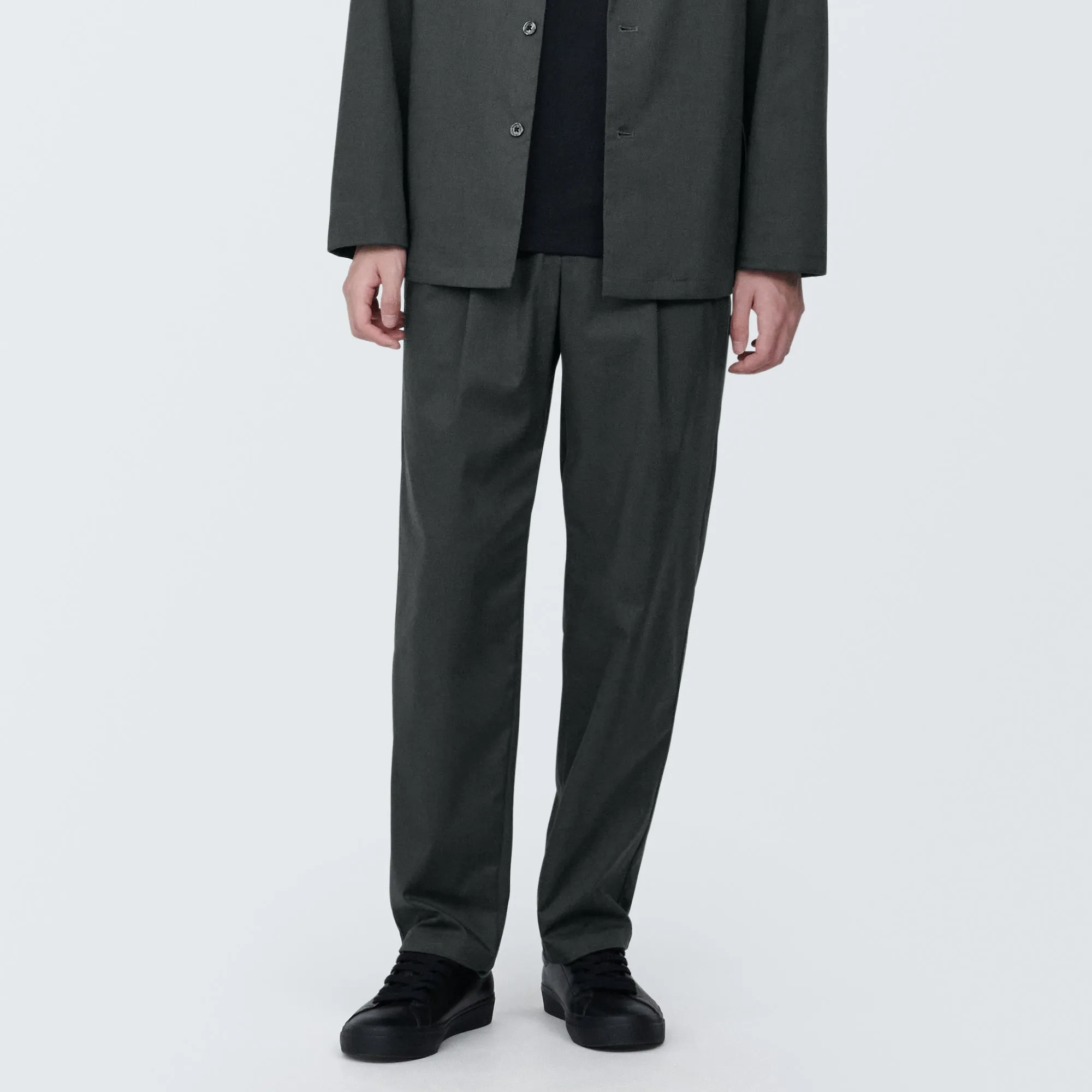 Men's Crease-Resistant Darted Wide Easy Pants