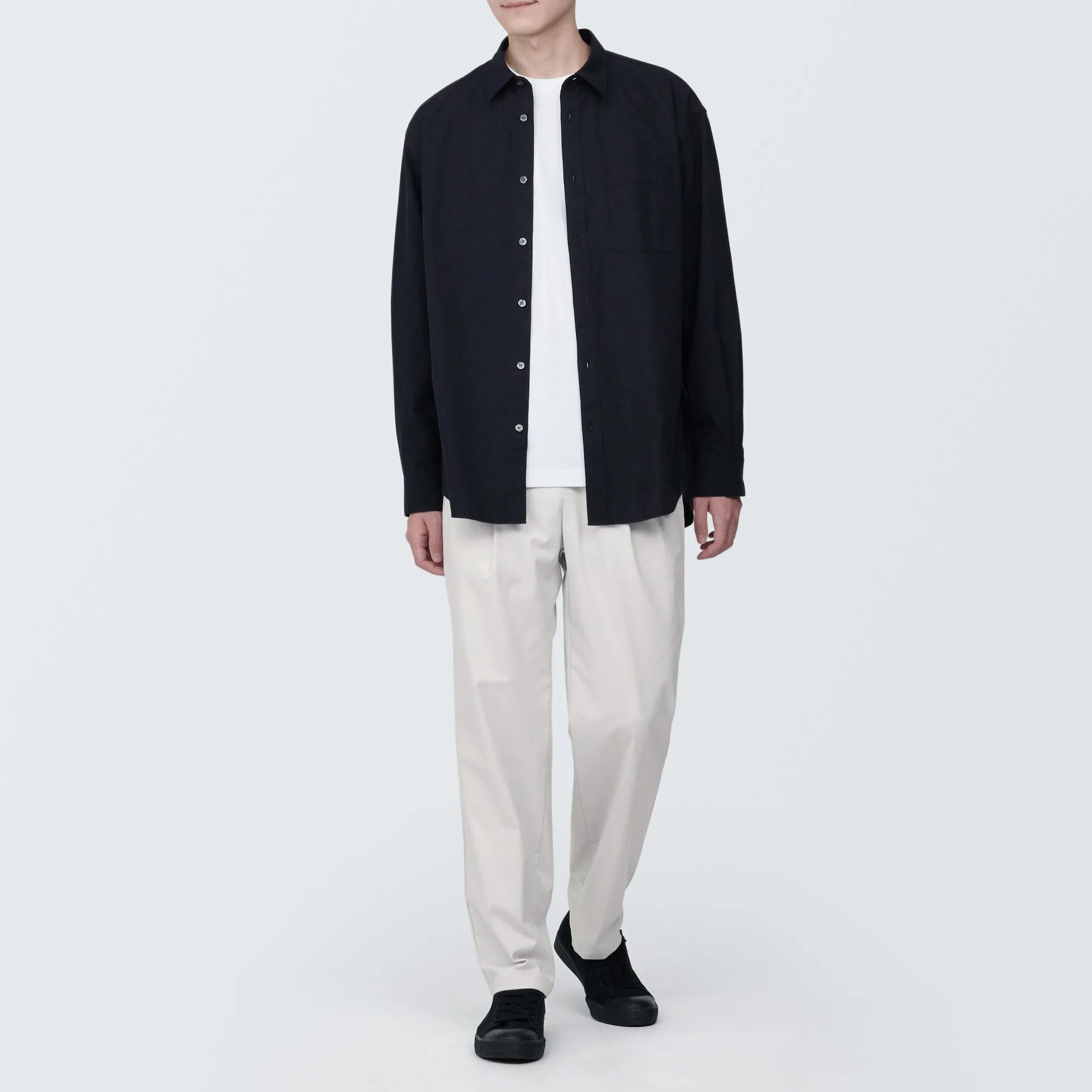 Men's Crease-Resistant Darted Wide Easy Pants