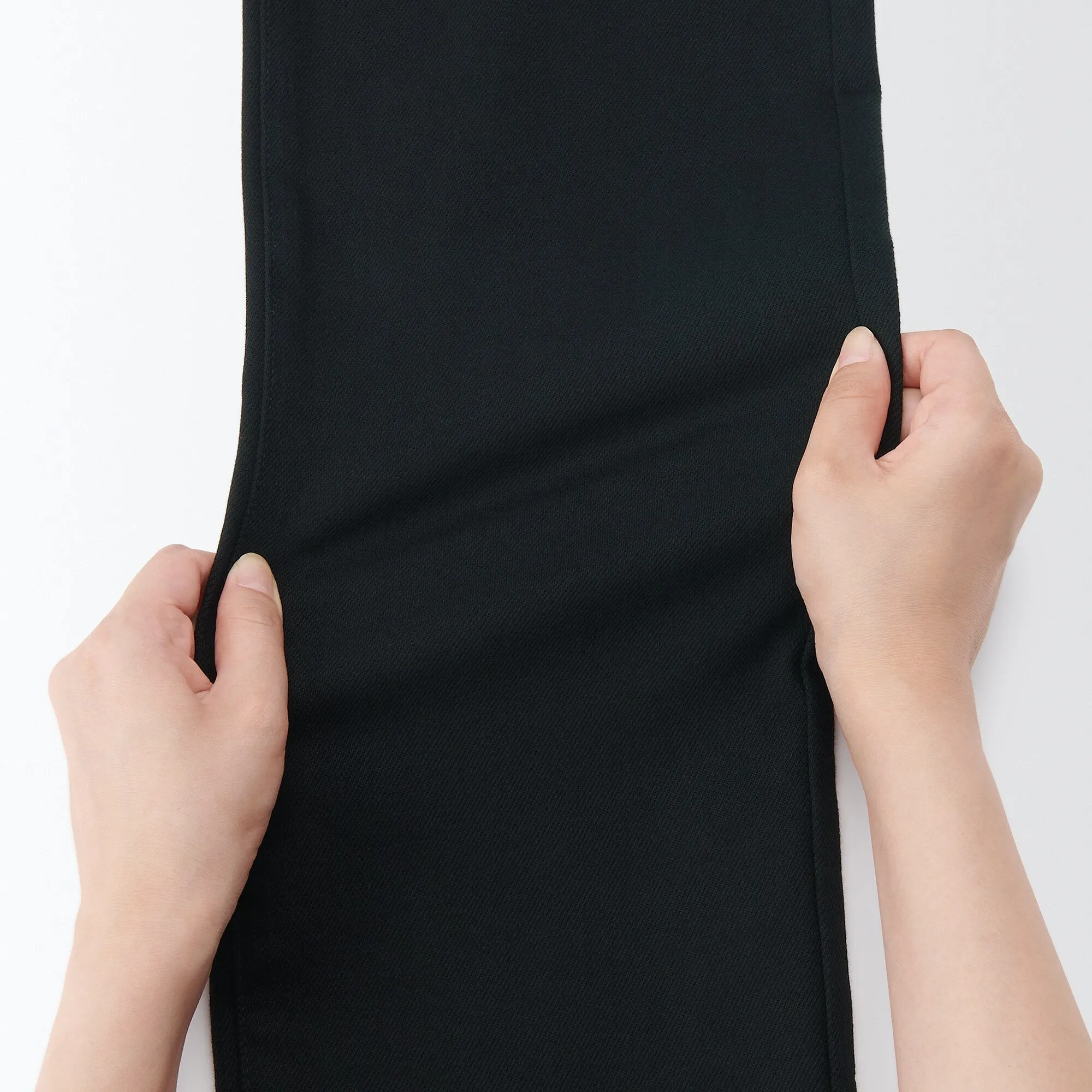 Men's Stretch Denim Slim Pants Black (L 32inch / 82cm)