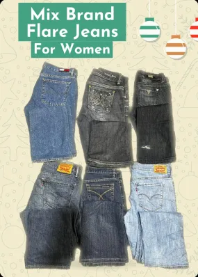 Mixed Top Brand Vintage Flre Jeans for Women