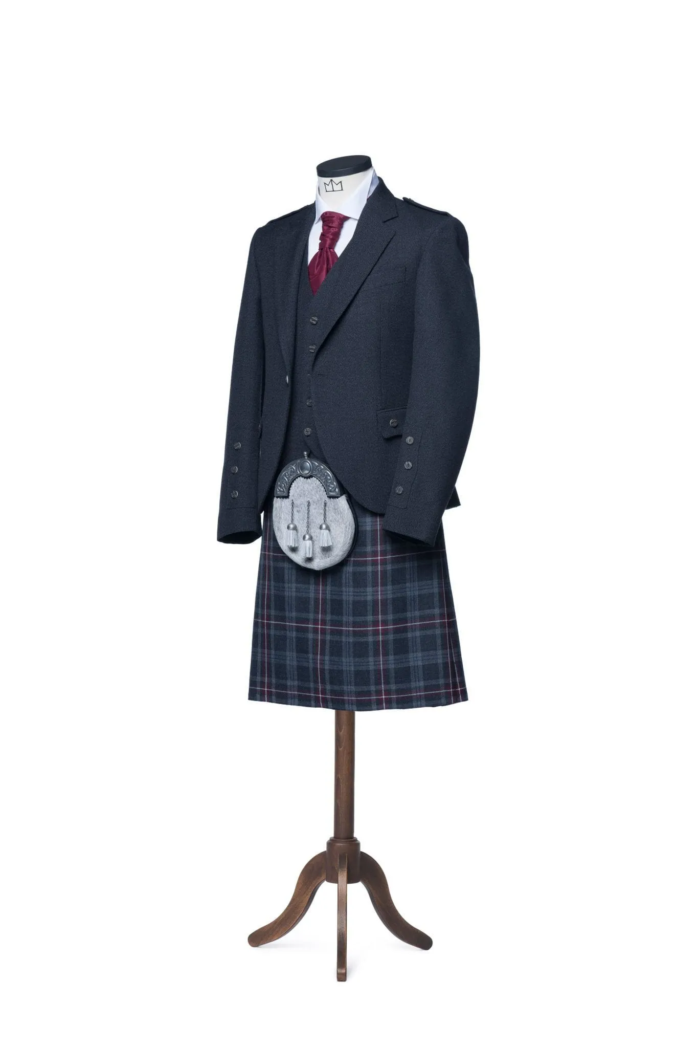 Oban Grey Tweed Kilt Outfit