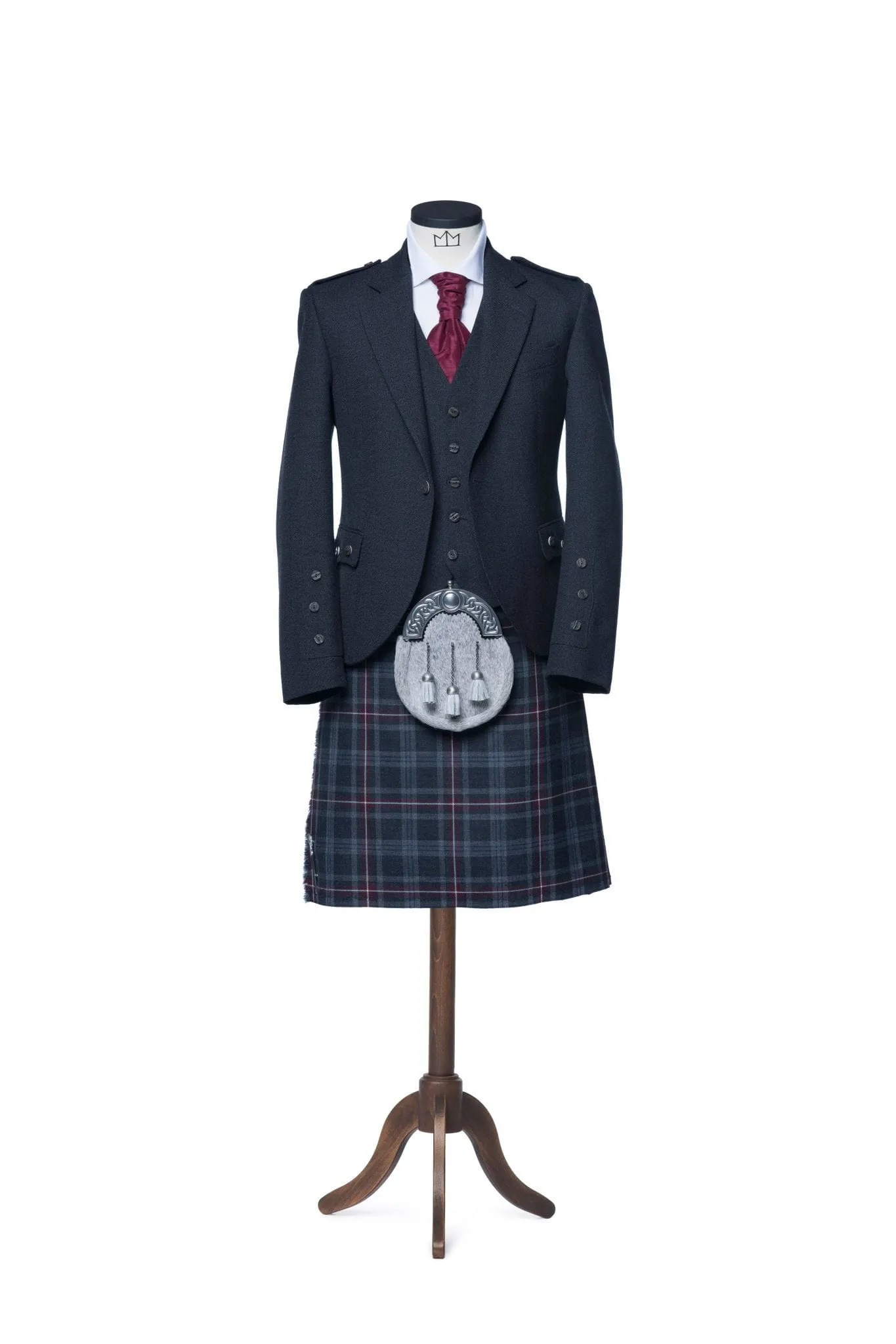 Oban Grey Tweed Kilt Outfit