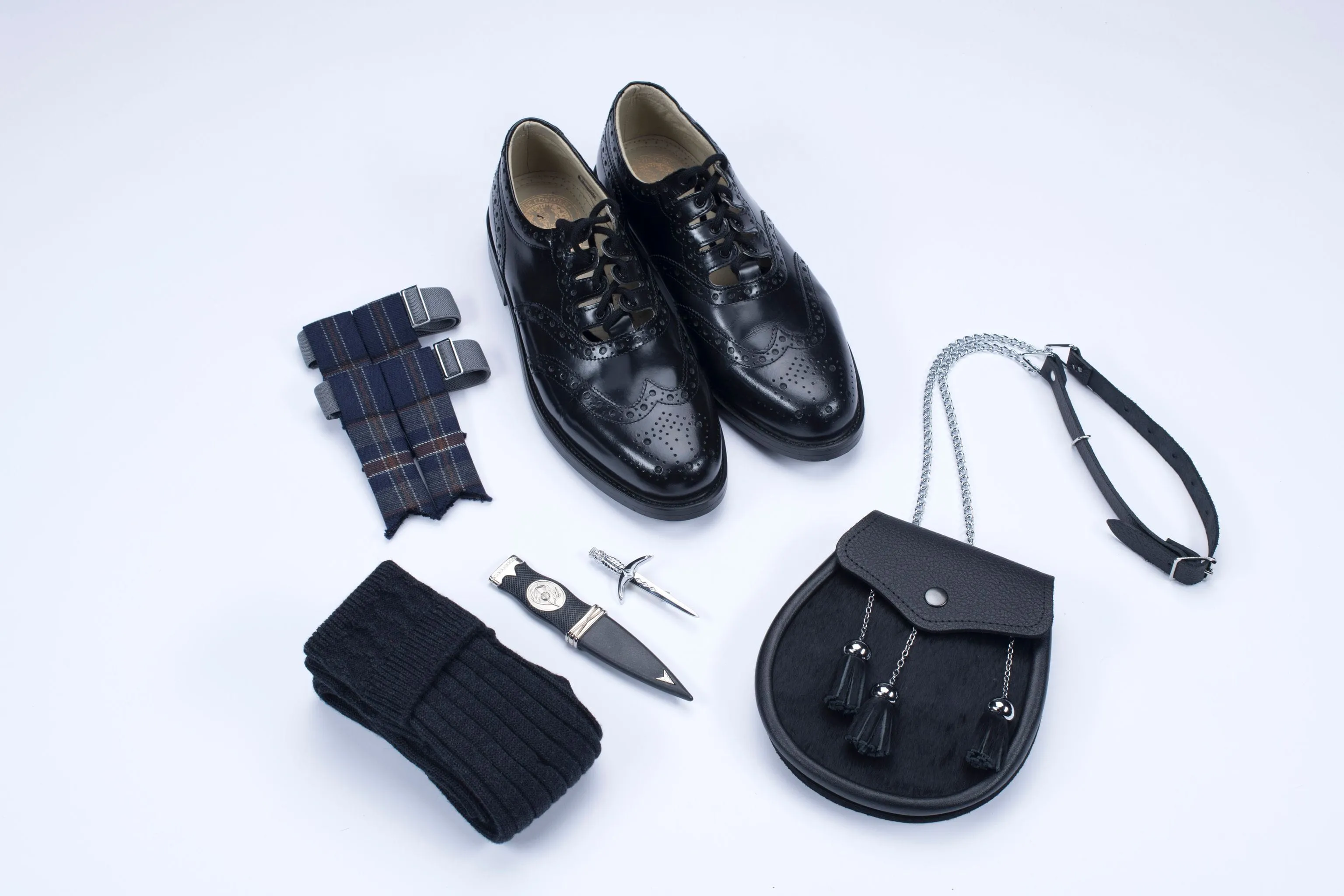 Oban Grey Tweed Kilt Outfit