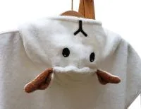 Organic Cotton Bath Poncho - Sheep