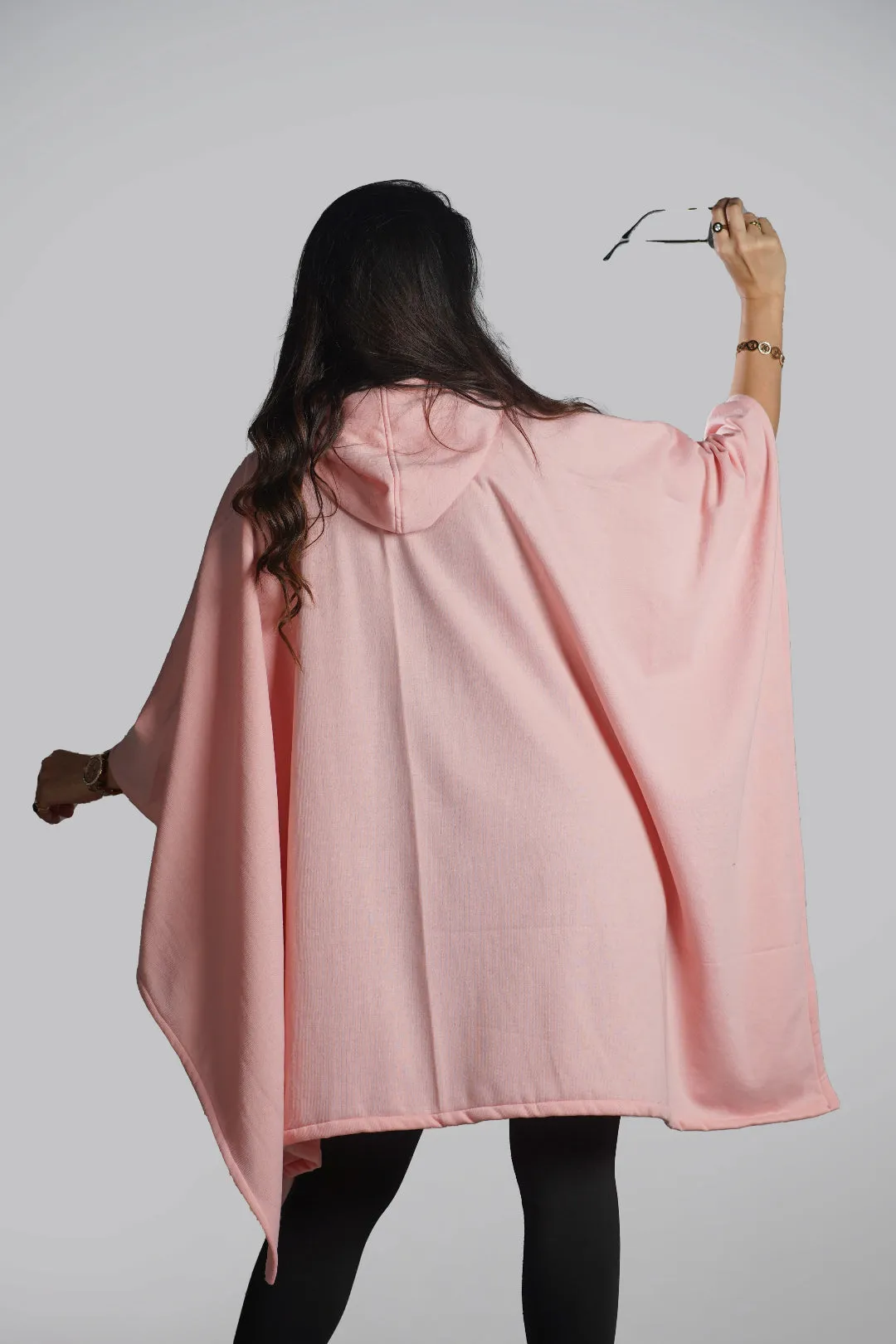 Peach Poncho Hoodie