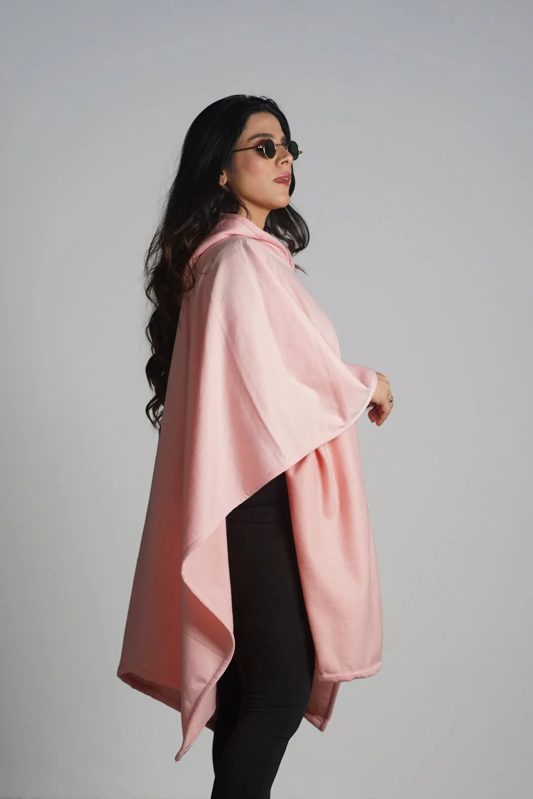 Peach Poncho Hoodie