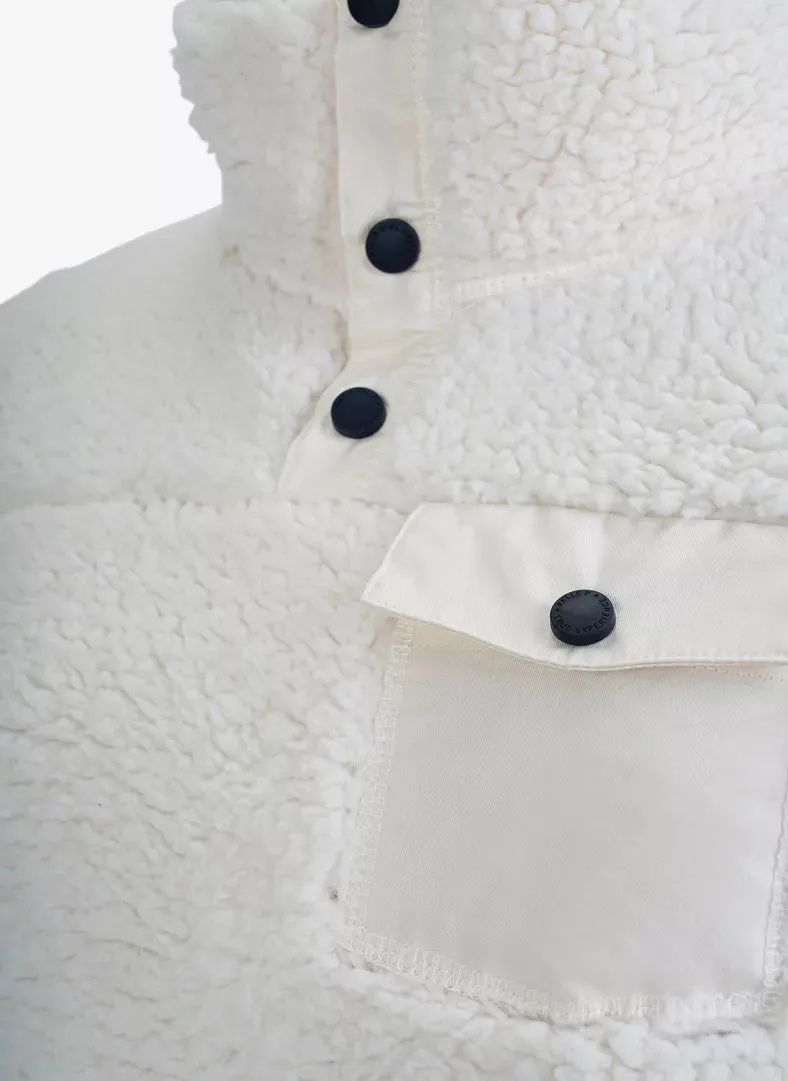Pelle P Womens Sherpa Sweater Cream