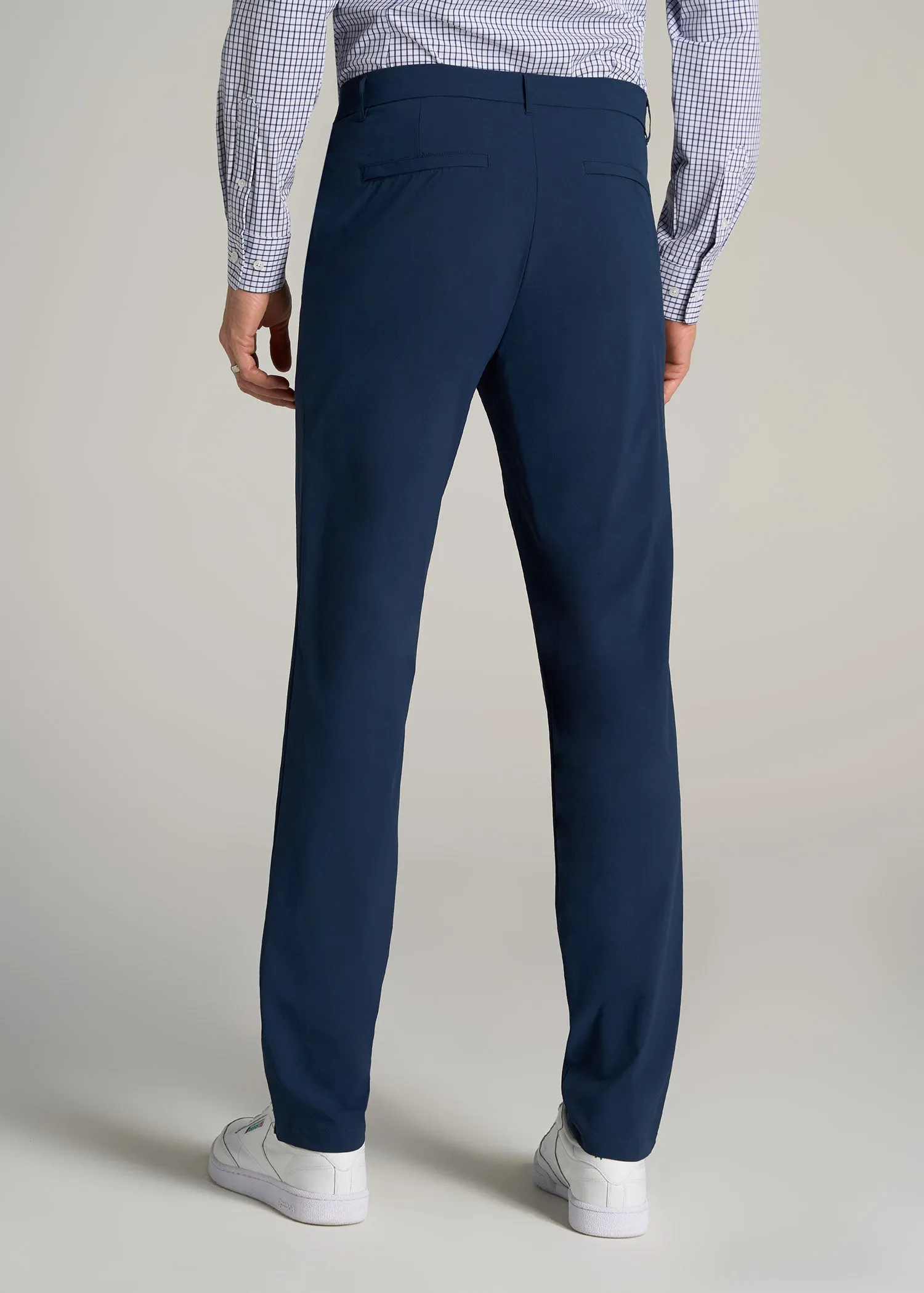 Performance TAPERED-FIT Chino Pants for Tall Men in Marine Navy