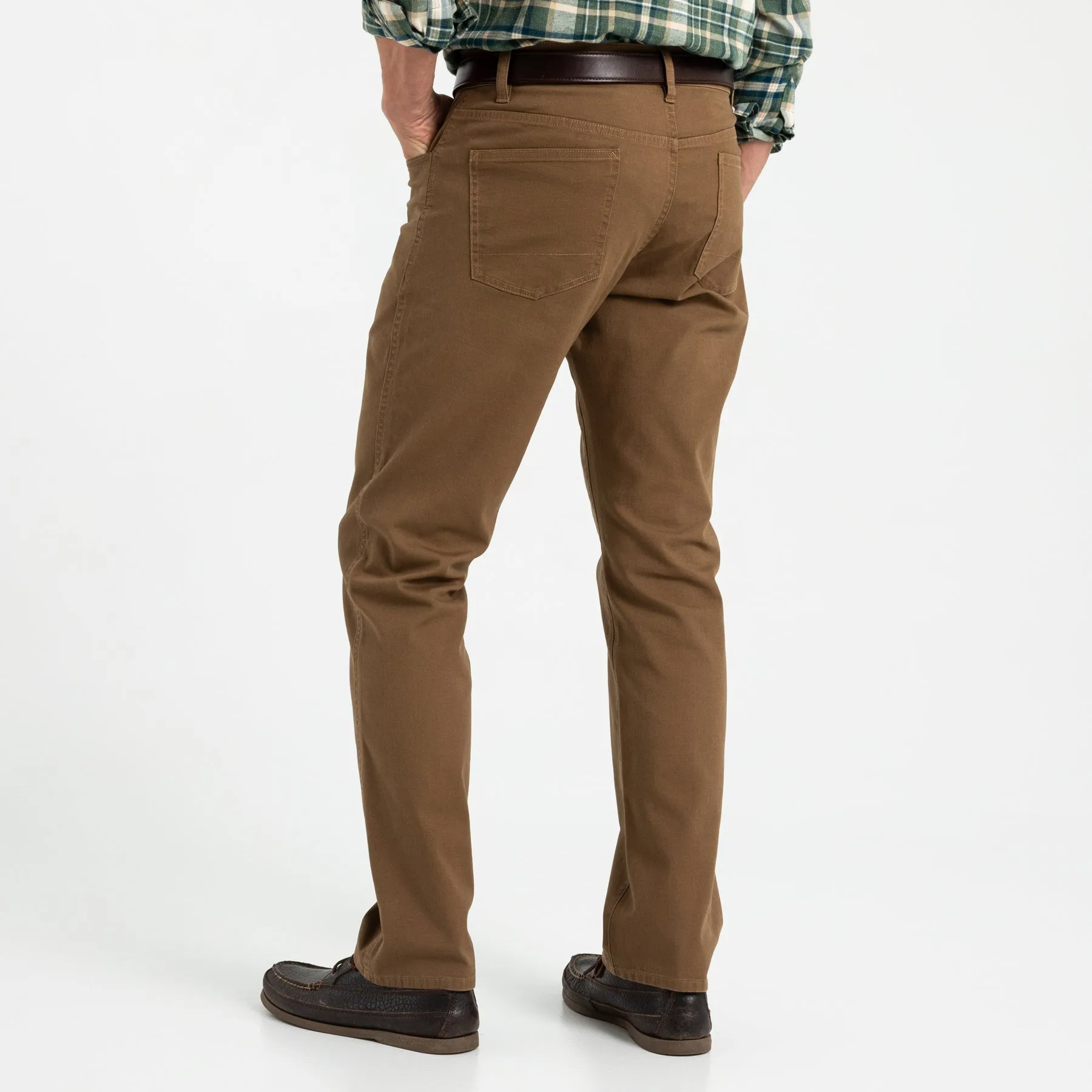 Pinpoint Canvas Five-Pocket - Umber Brown