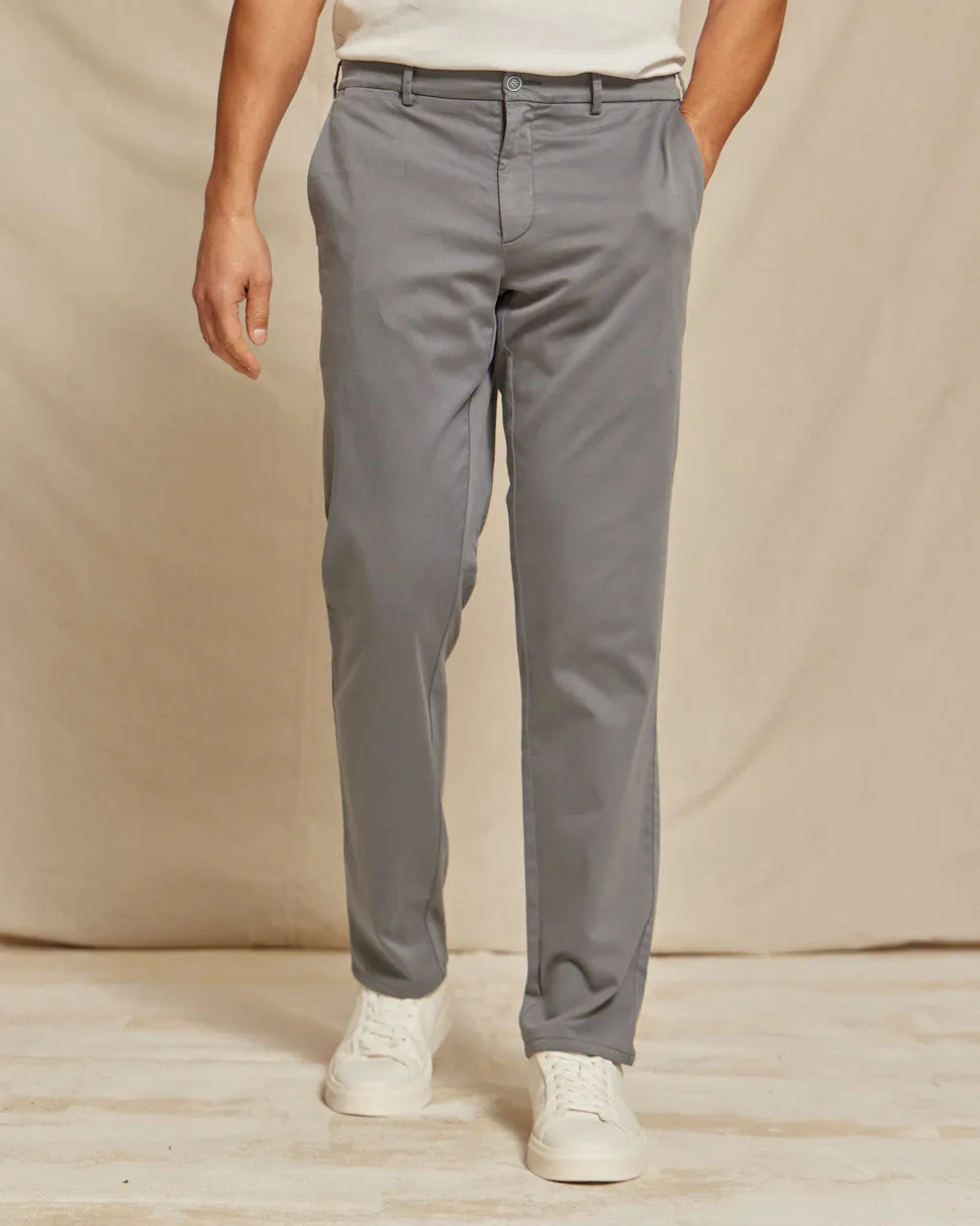 R51 Pant - Flex Terry Comfort Stretch Chino - Steel